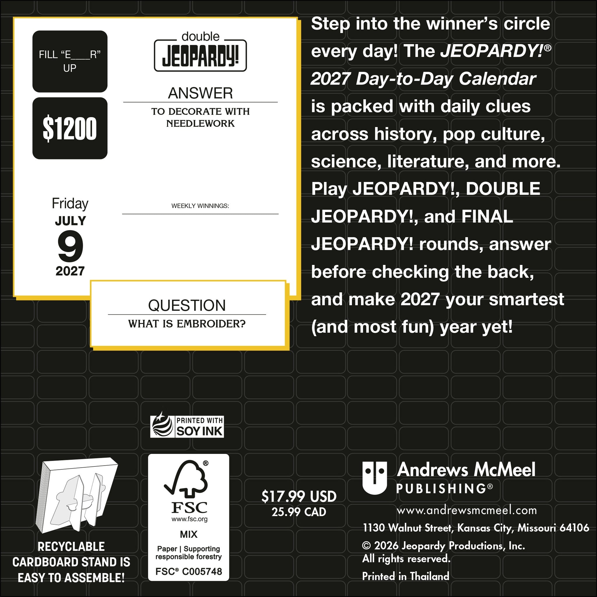 JEOPARDY! 2027 Box Calendar