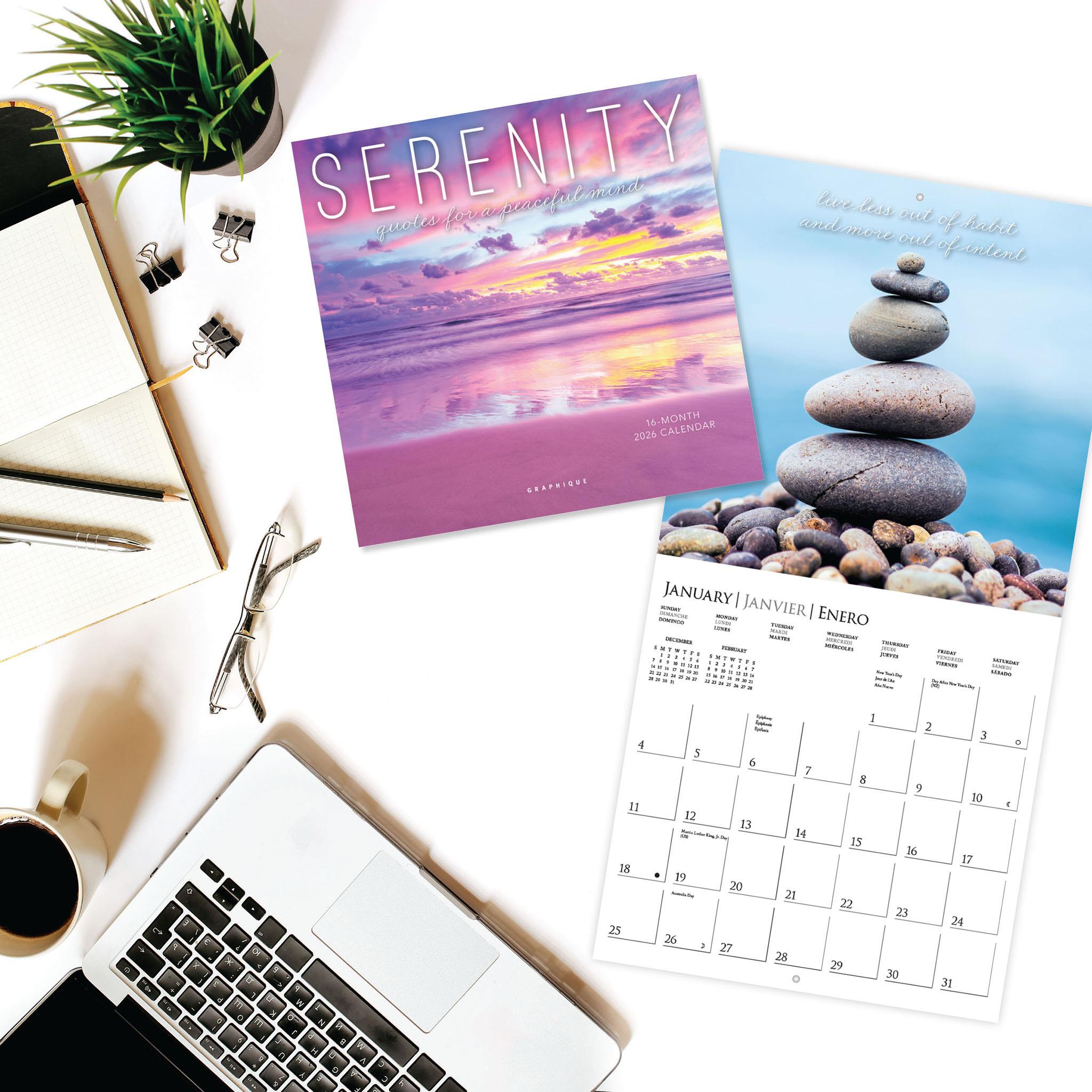 Serenity 2026 Mini Calendar - Online Only
