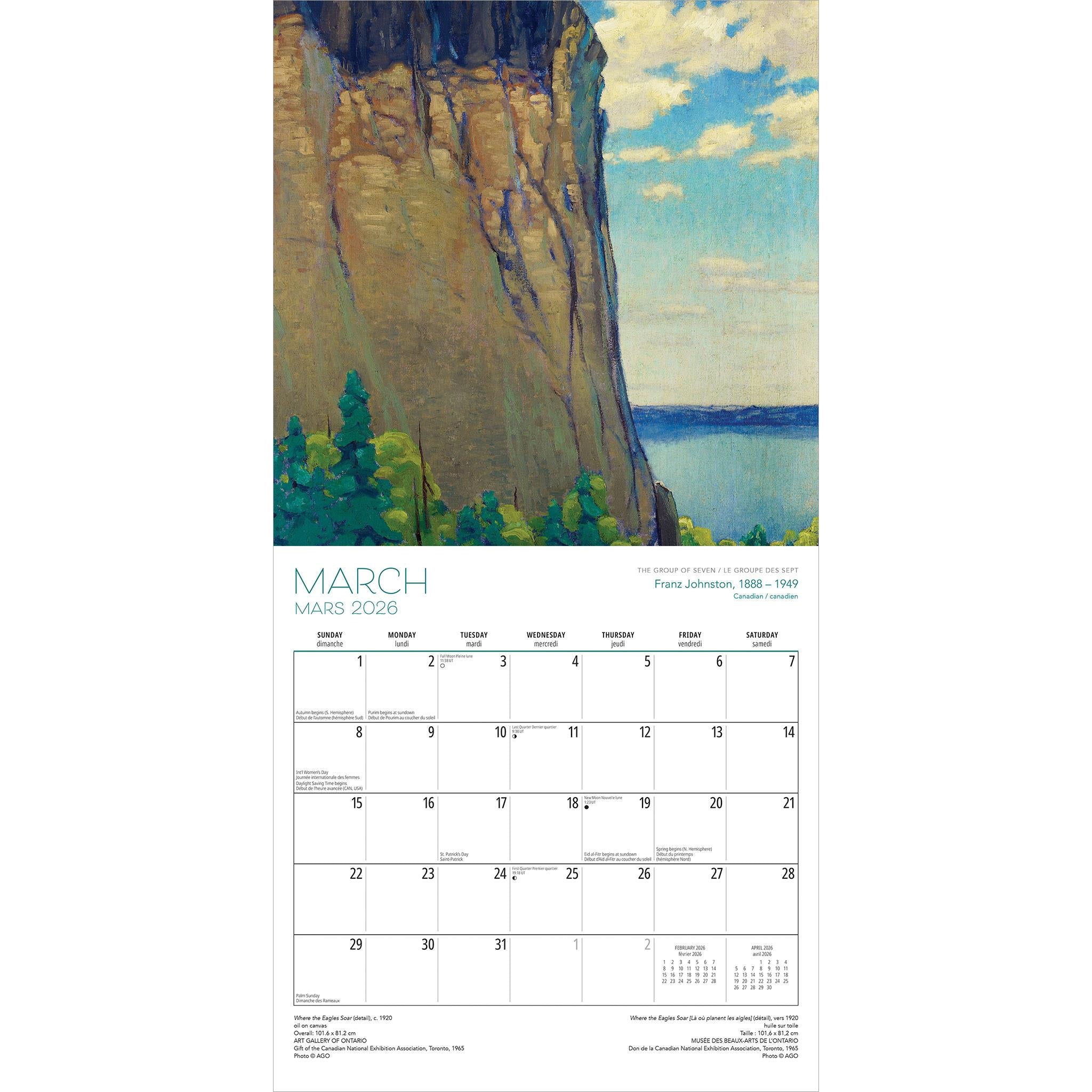 Group Of Seven AGO 2026 Wall Calendar