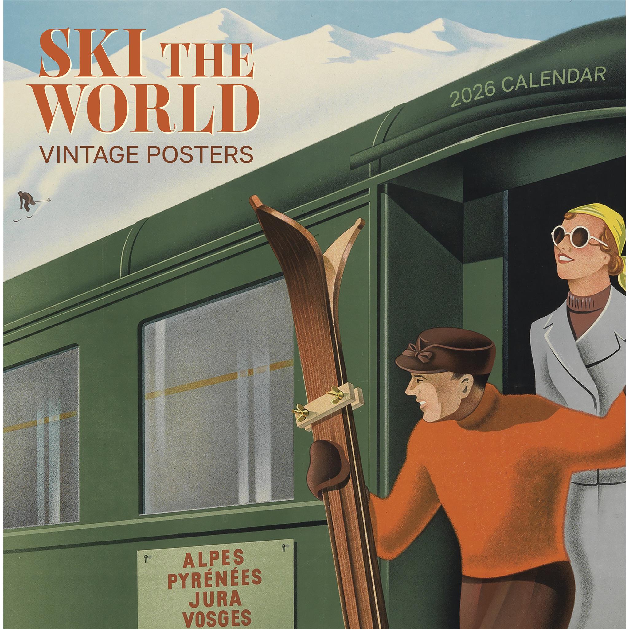 Ski The World 2026 Wall Calendar - Online Only