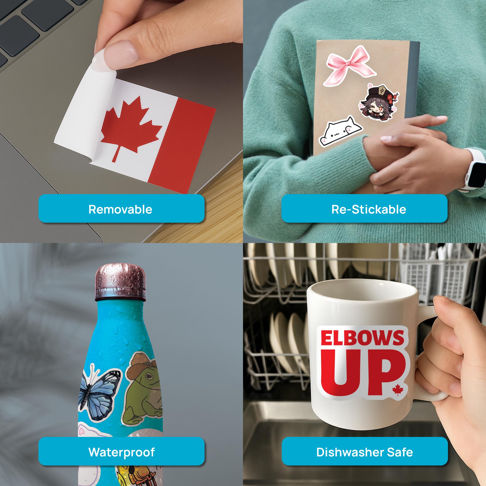 Elbows Up! Vinyl Sticker