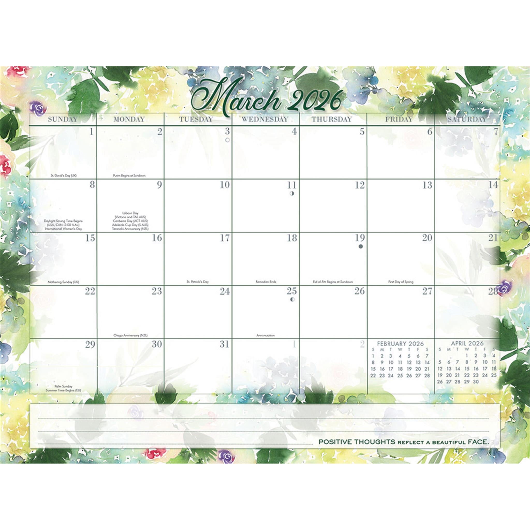 Watercolour Super Jumbo Magic Grip 2025-2026 Exclusive Wall Calendar