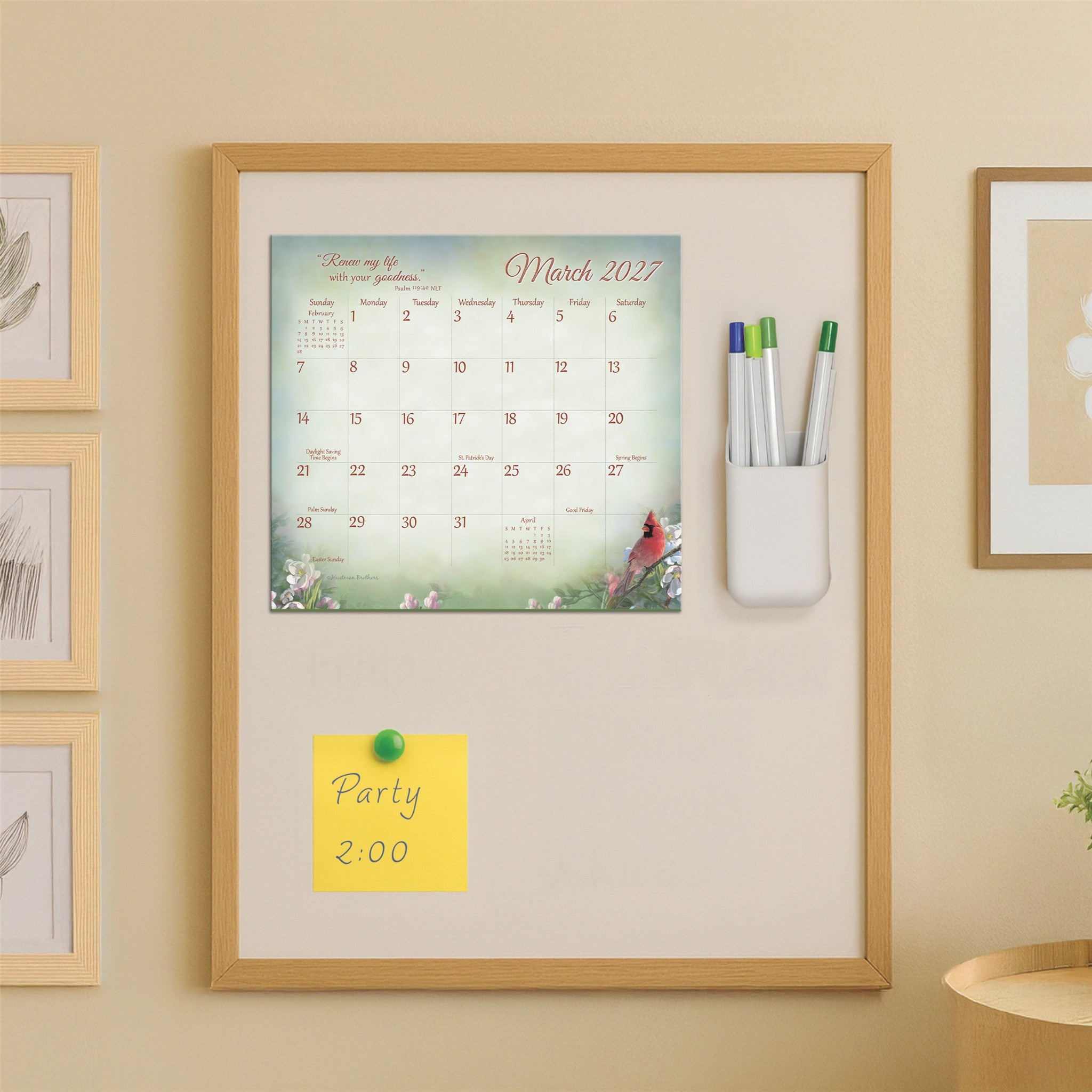 Songbirds of Faith 2027 Mini Magnetic Calendar