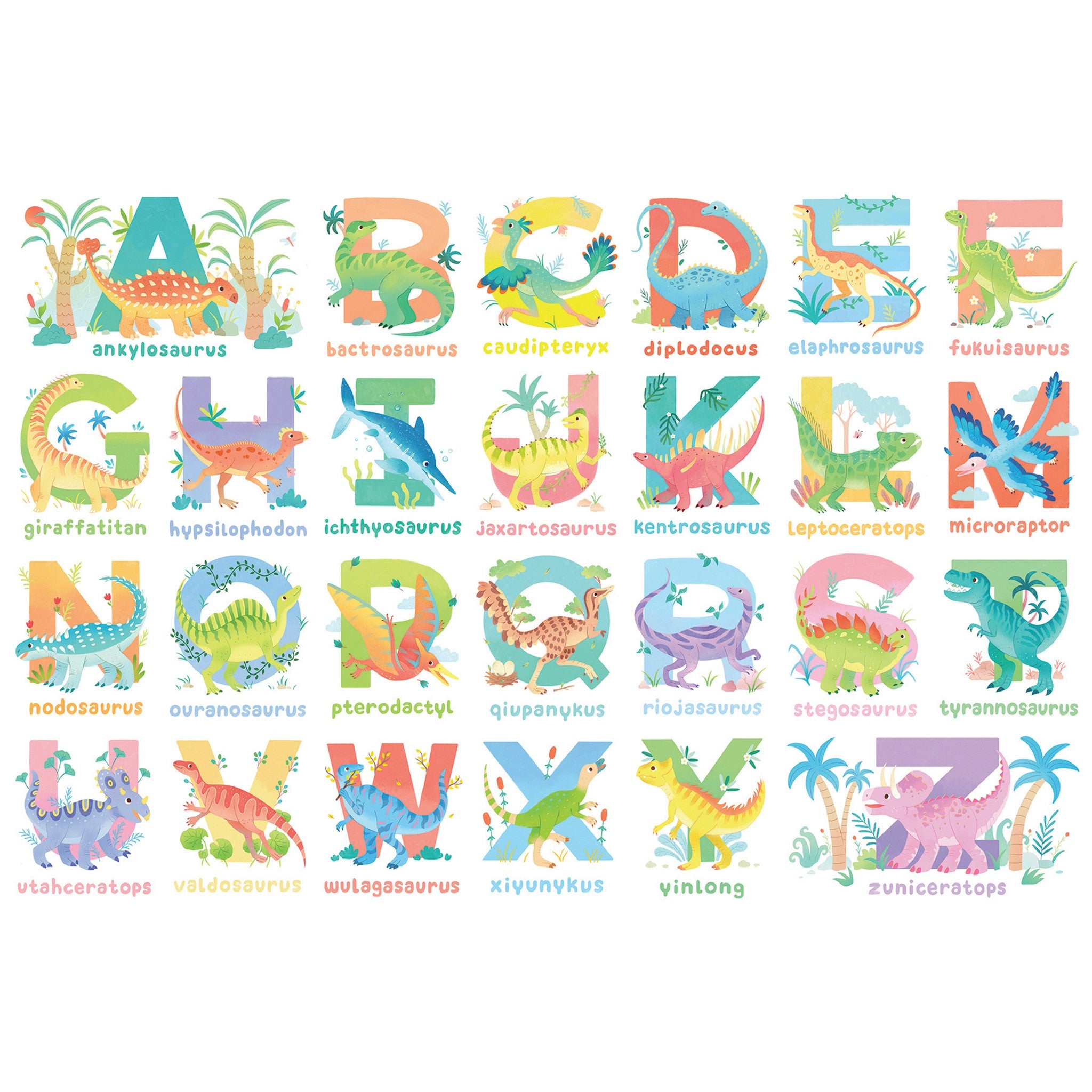 Dinosaur Alphabet 35 Piece Floor Puzzle - Online Only