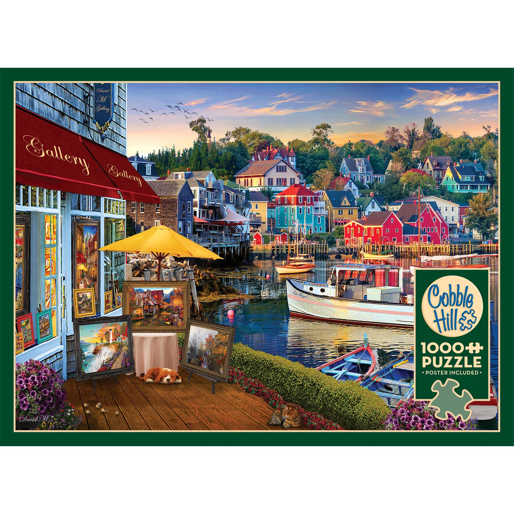 Harbor Gallery 1000 Piece Puzzle Cobble Hill
