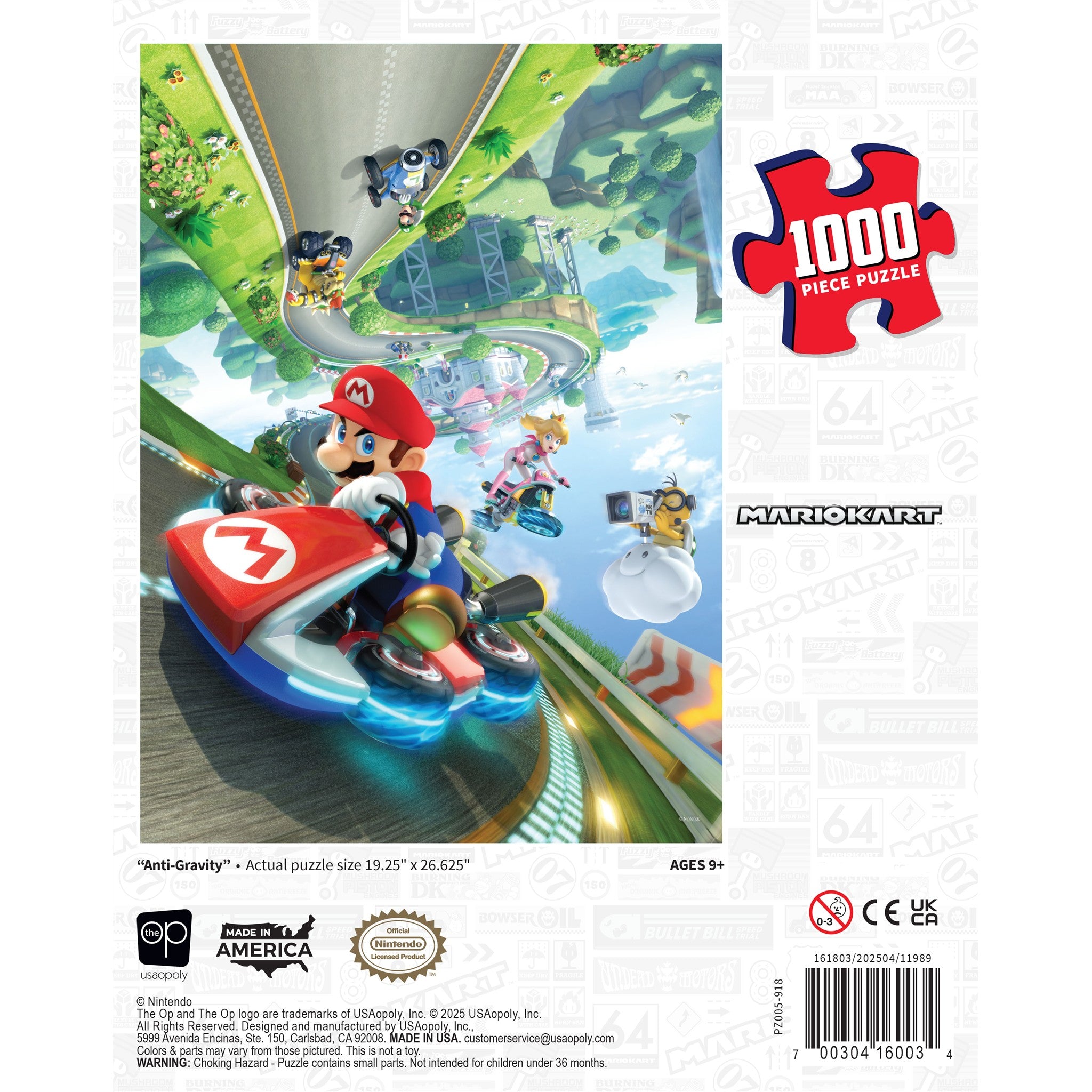 Mario Kart Anti-Gravity 1000 Piece Puzzle