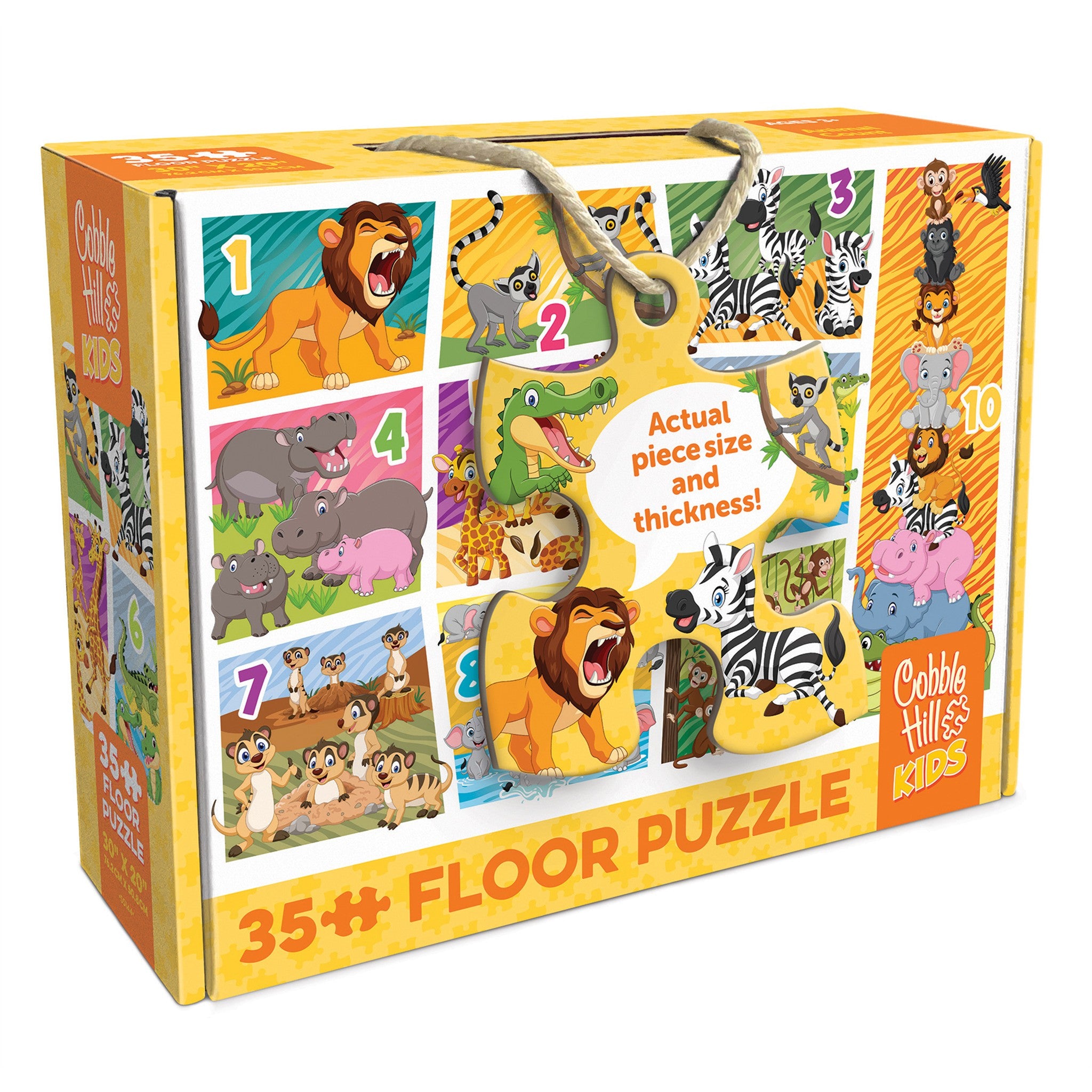 Animal Count 35 Piece Floor Puzzle - Online Only