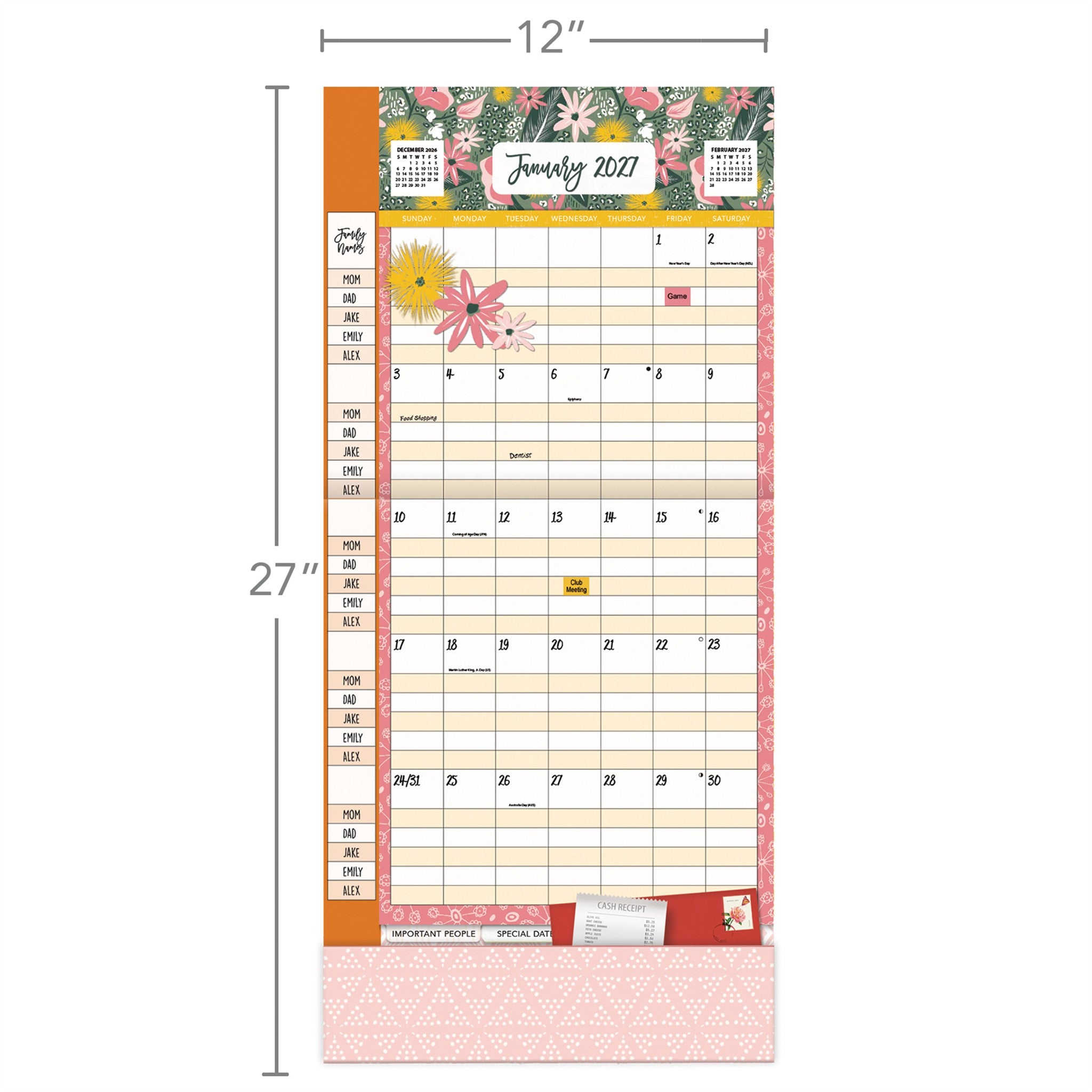 Flora and Fauna Plan-It 2027 Wall Calendar - Online Only