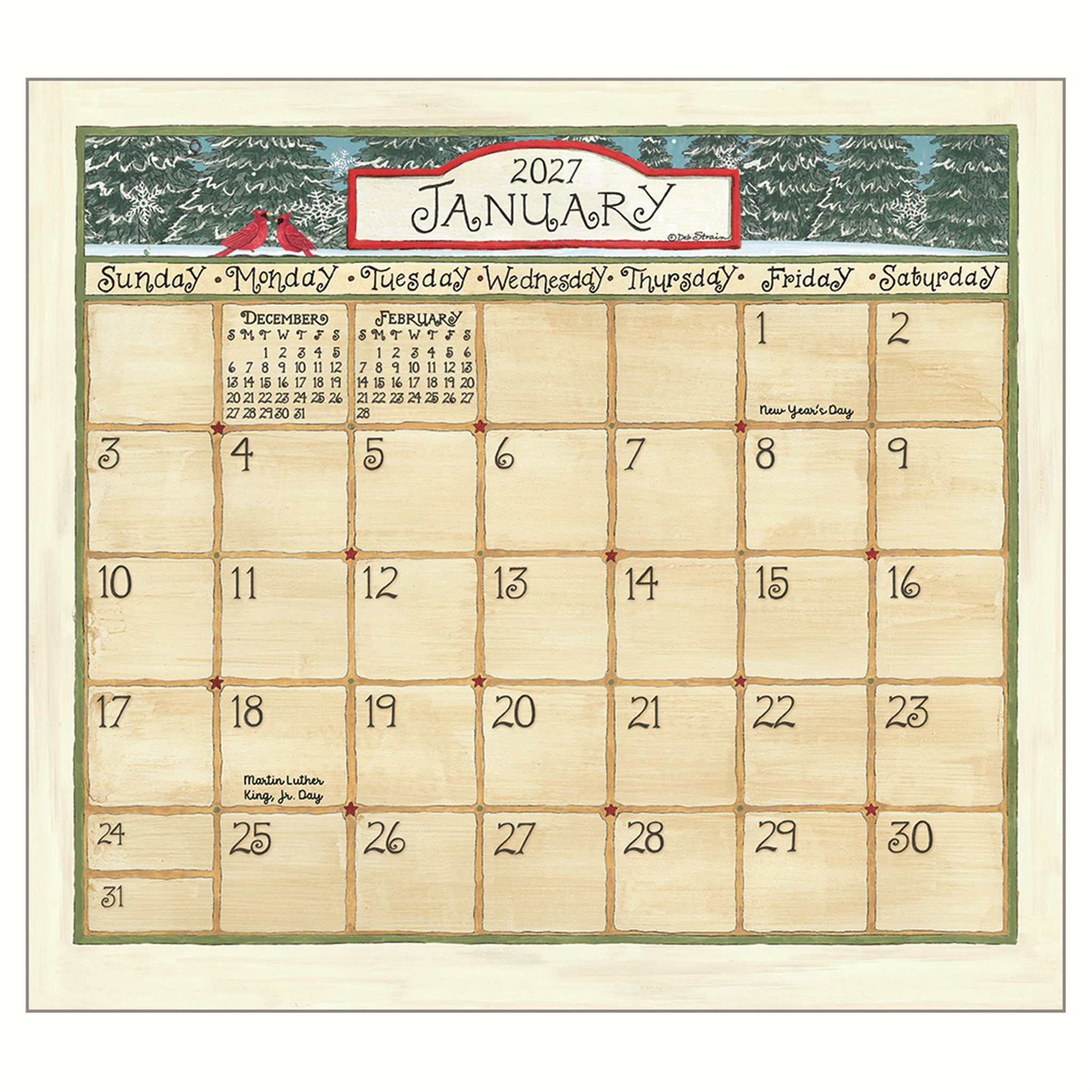 Coming Home 2027 Wall Calendar