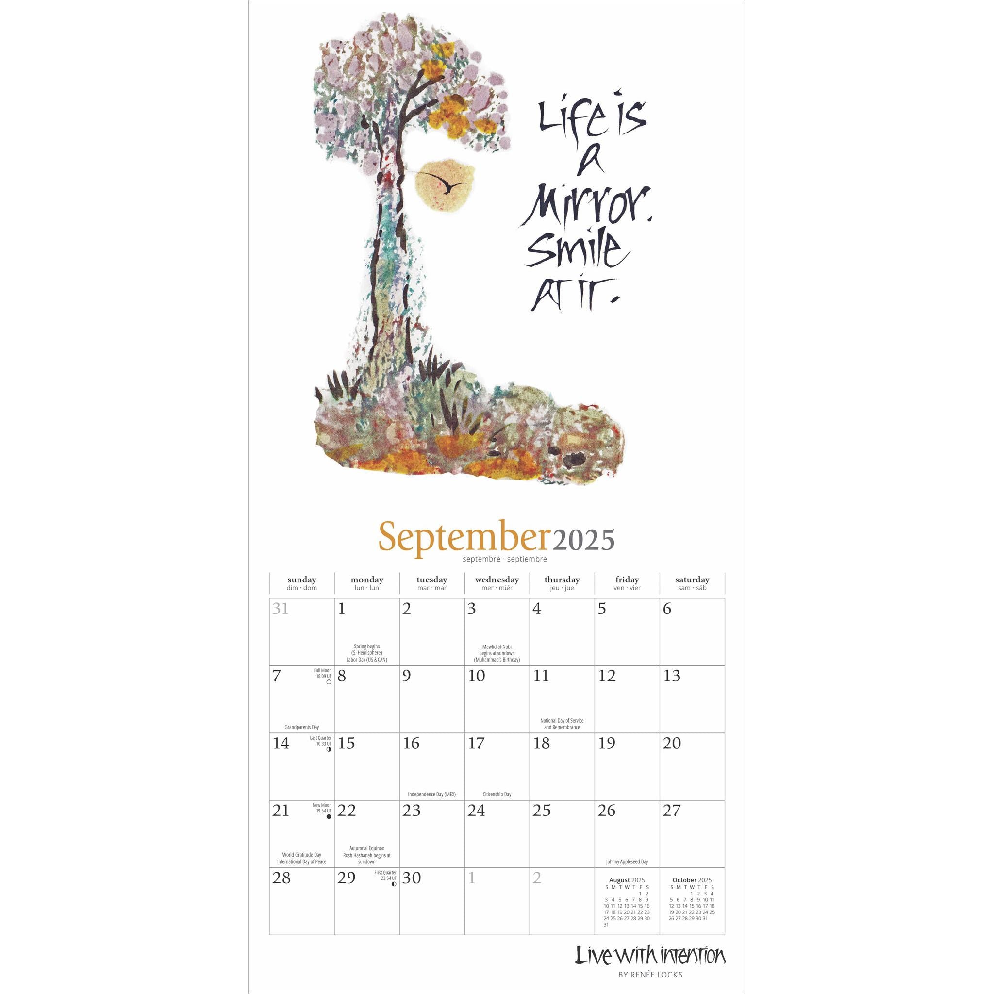 Live With Intention Mini 2025 Calendar