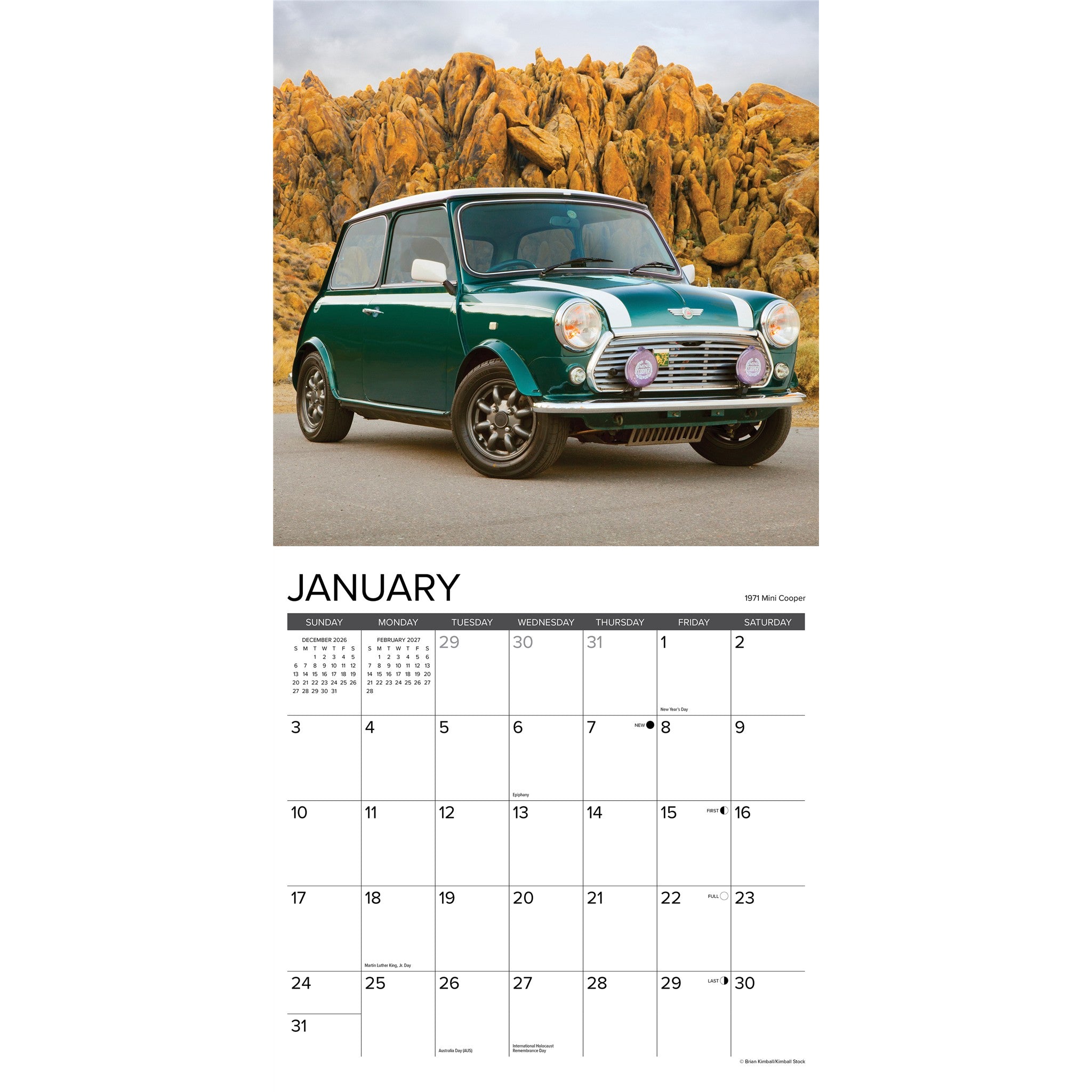 Classic Cars & Trucks 2027 Wall Calendar