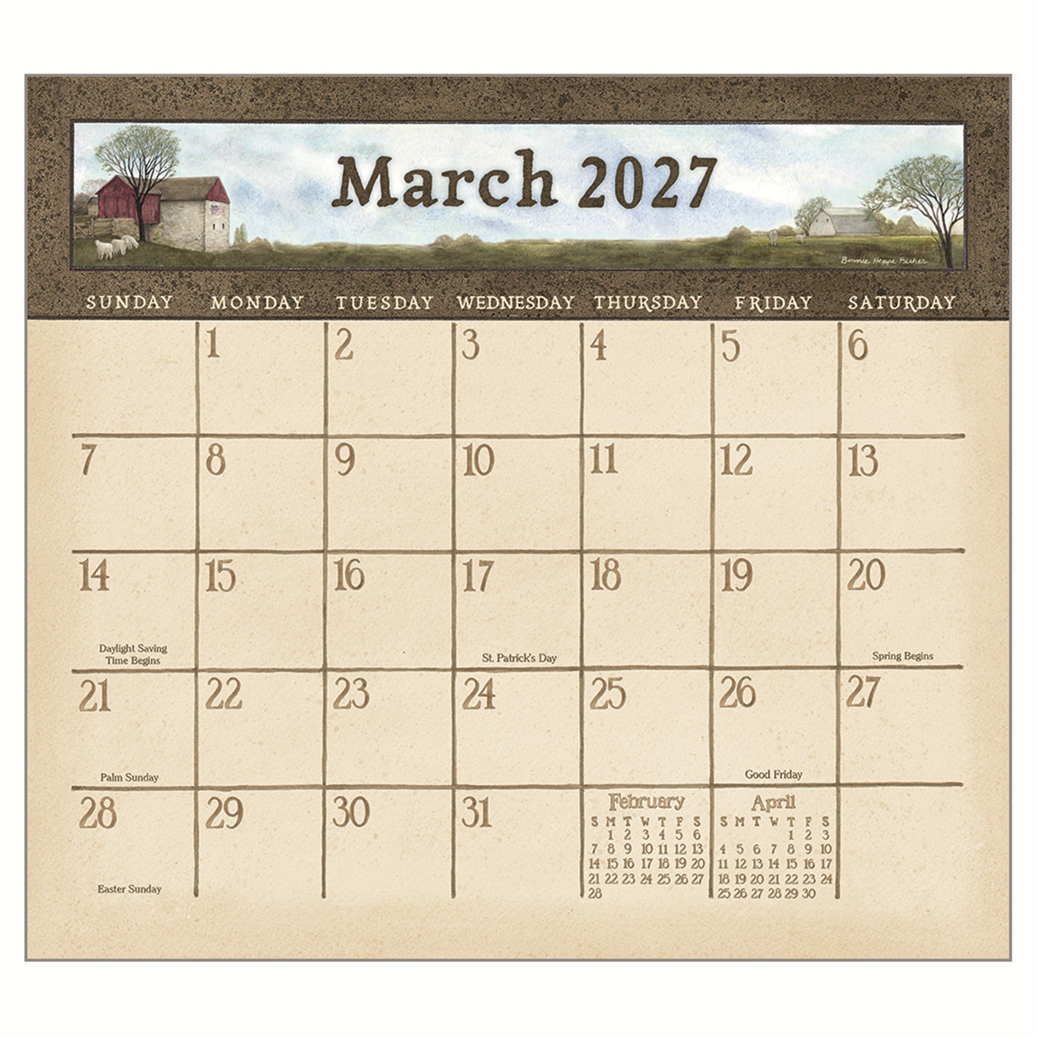 Country Blessings 2027 Wall Calendar - Online Only