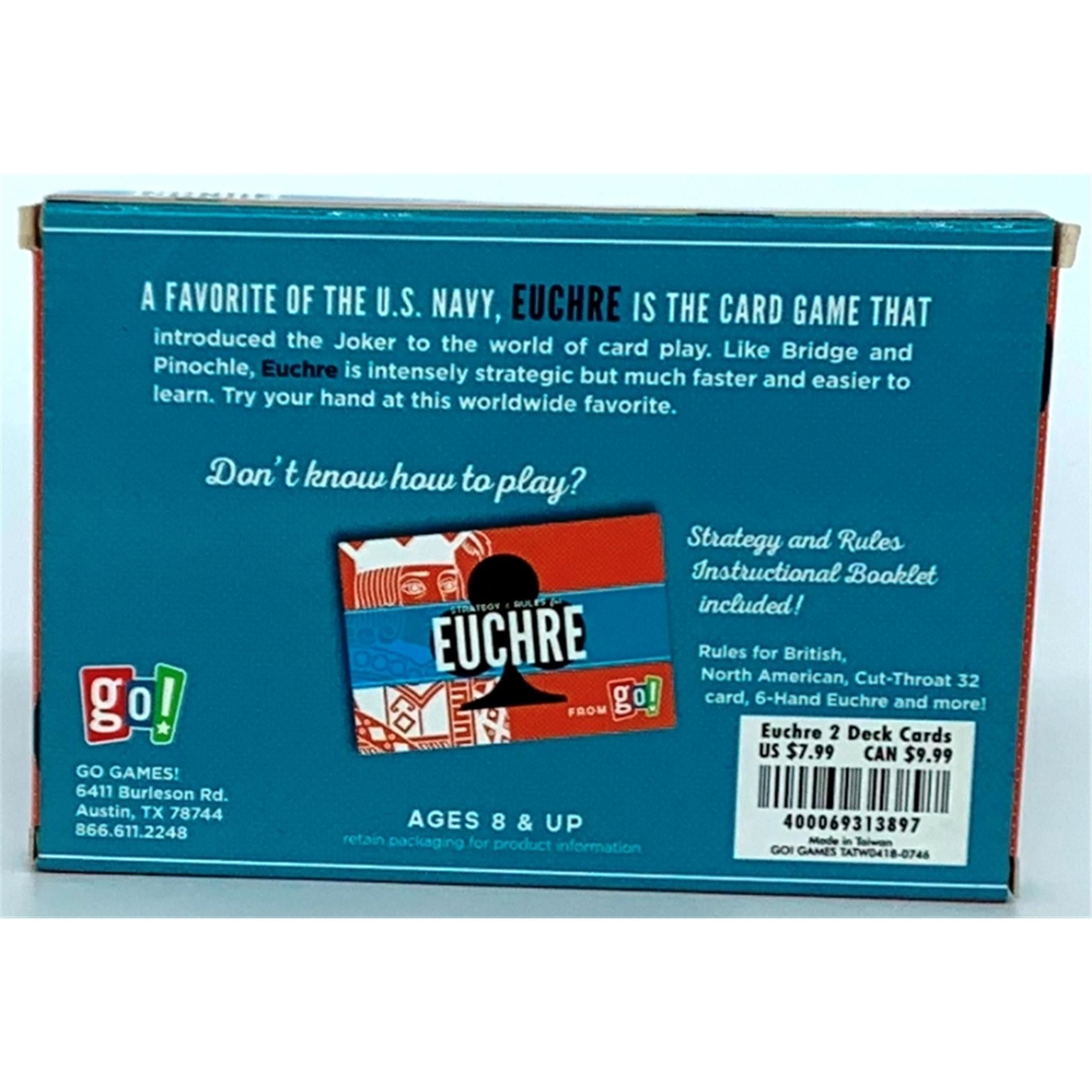 Euchre 2 Deck Cards Card Game - Calendar Club Canada