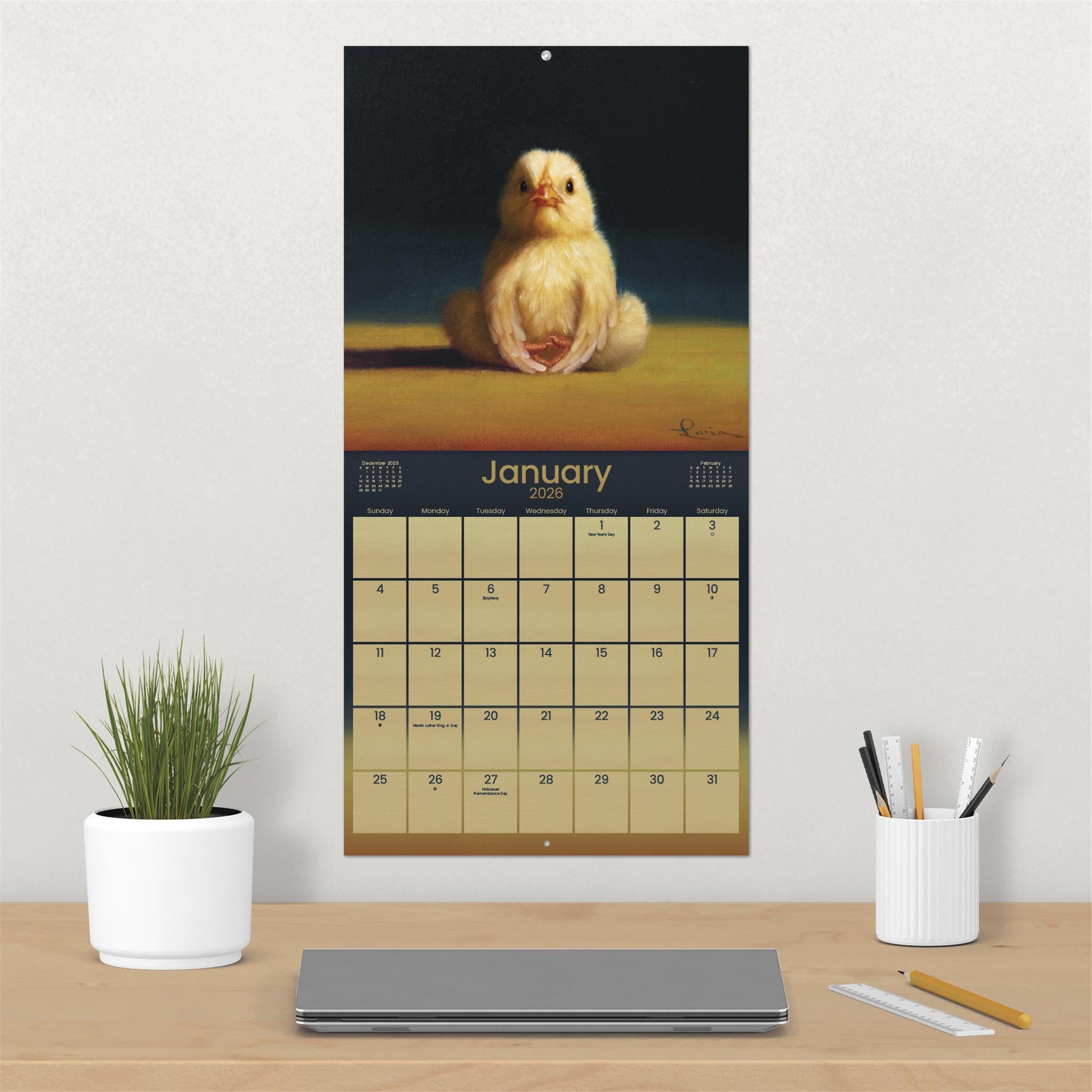 Yoga Chicks 2026 Wall Calendar