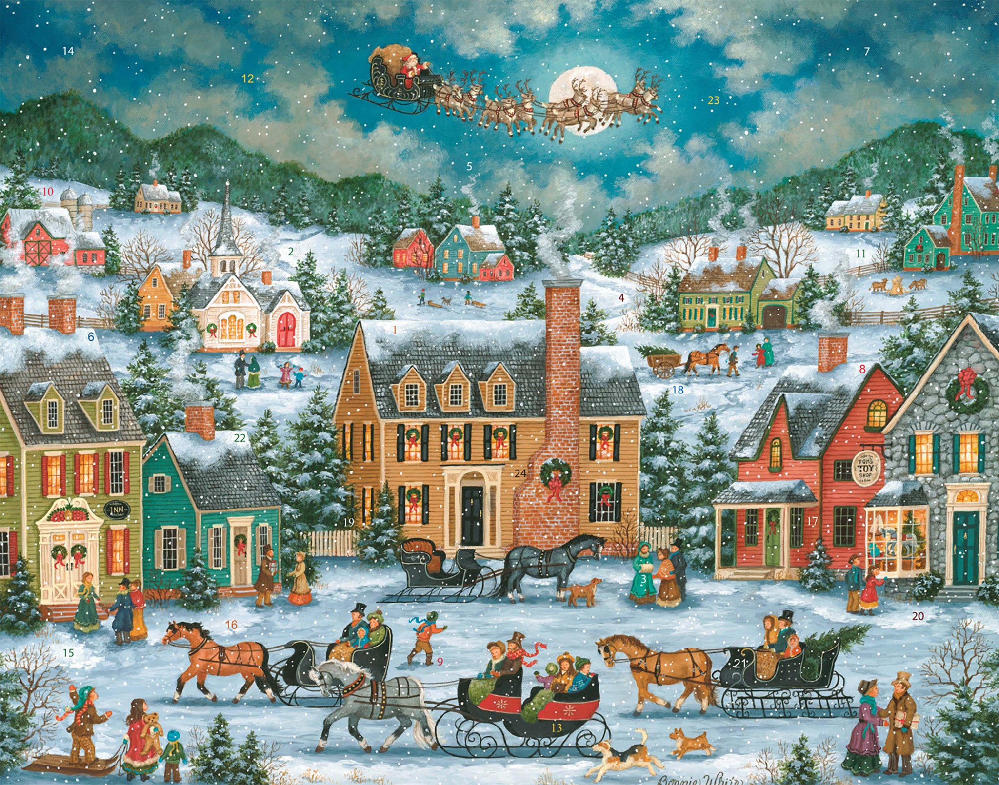 Christmas in Town Advent Calendar - FINAL SALE