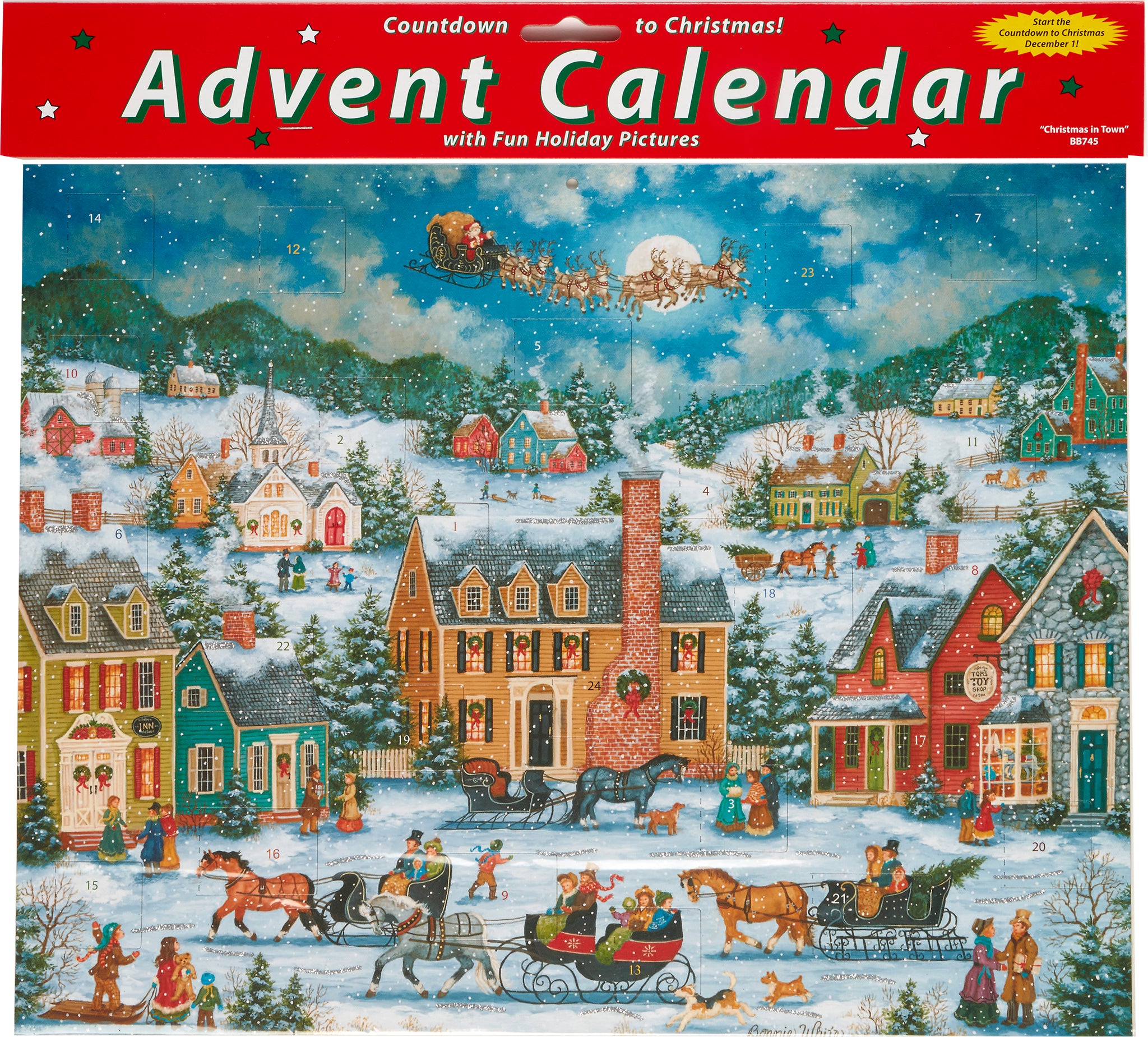 Christmas in Town Advent Calendar - FINAL SALE
