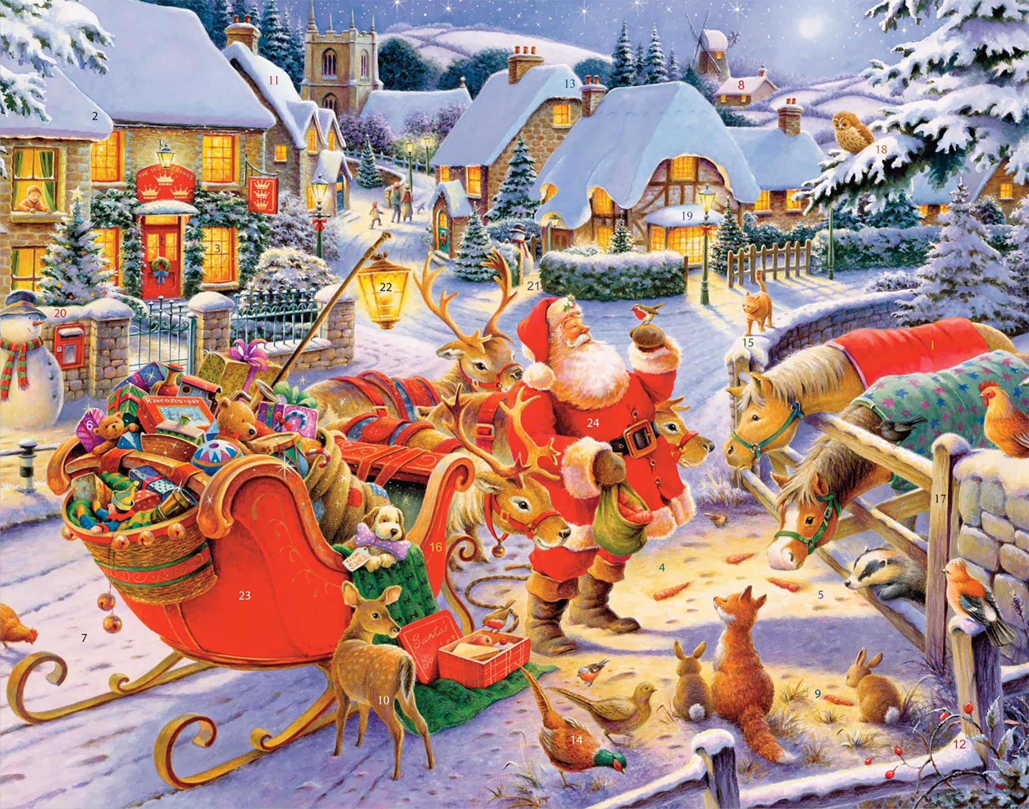 Santa and Friends Advent Calendar - FINAL SALE