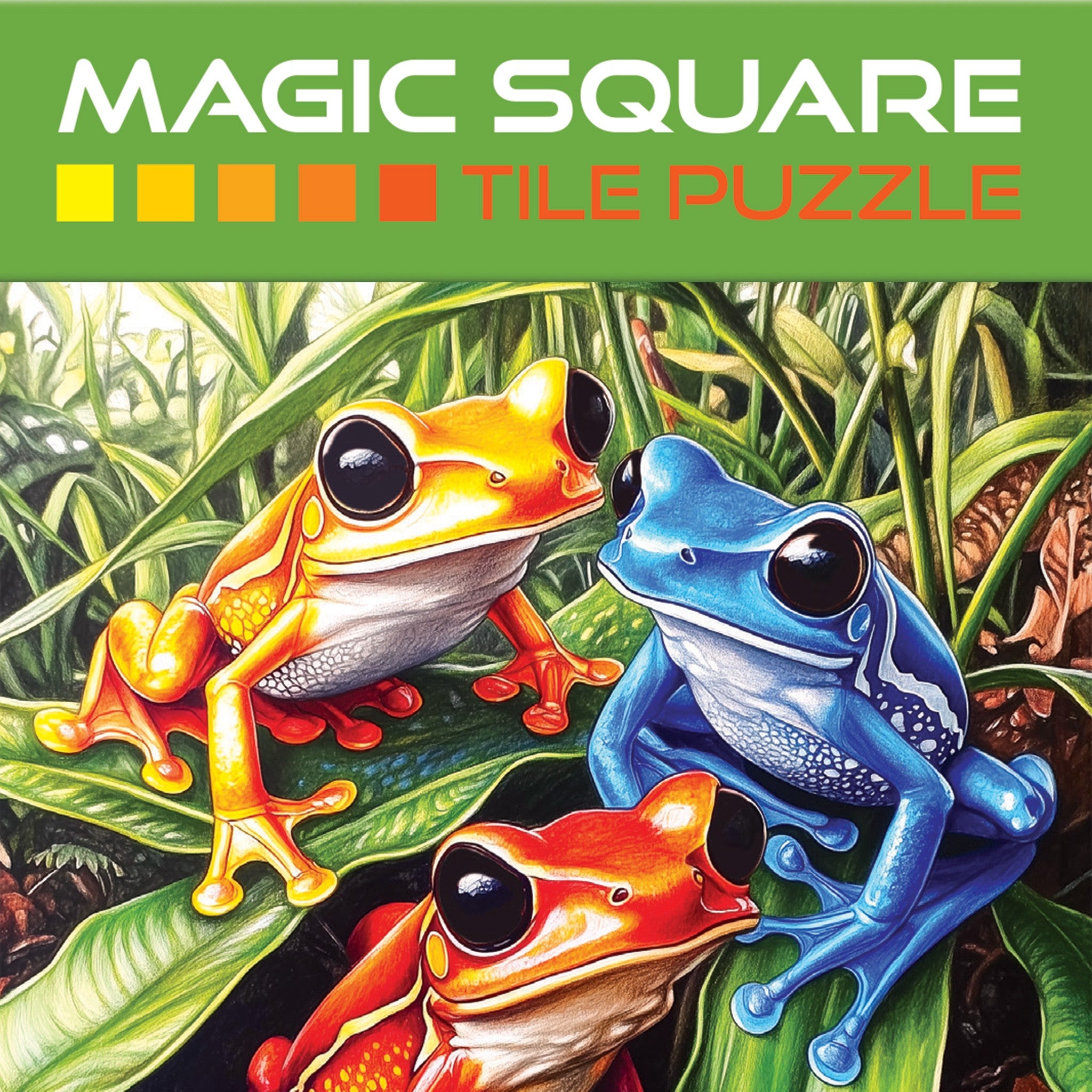 Frogs Magic Square 25 Piece Puzzle - Online Only
