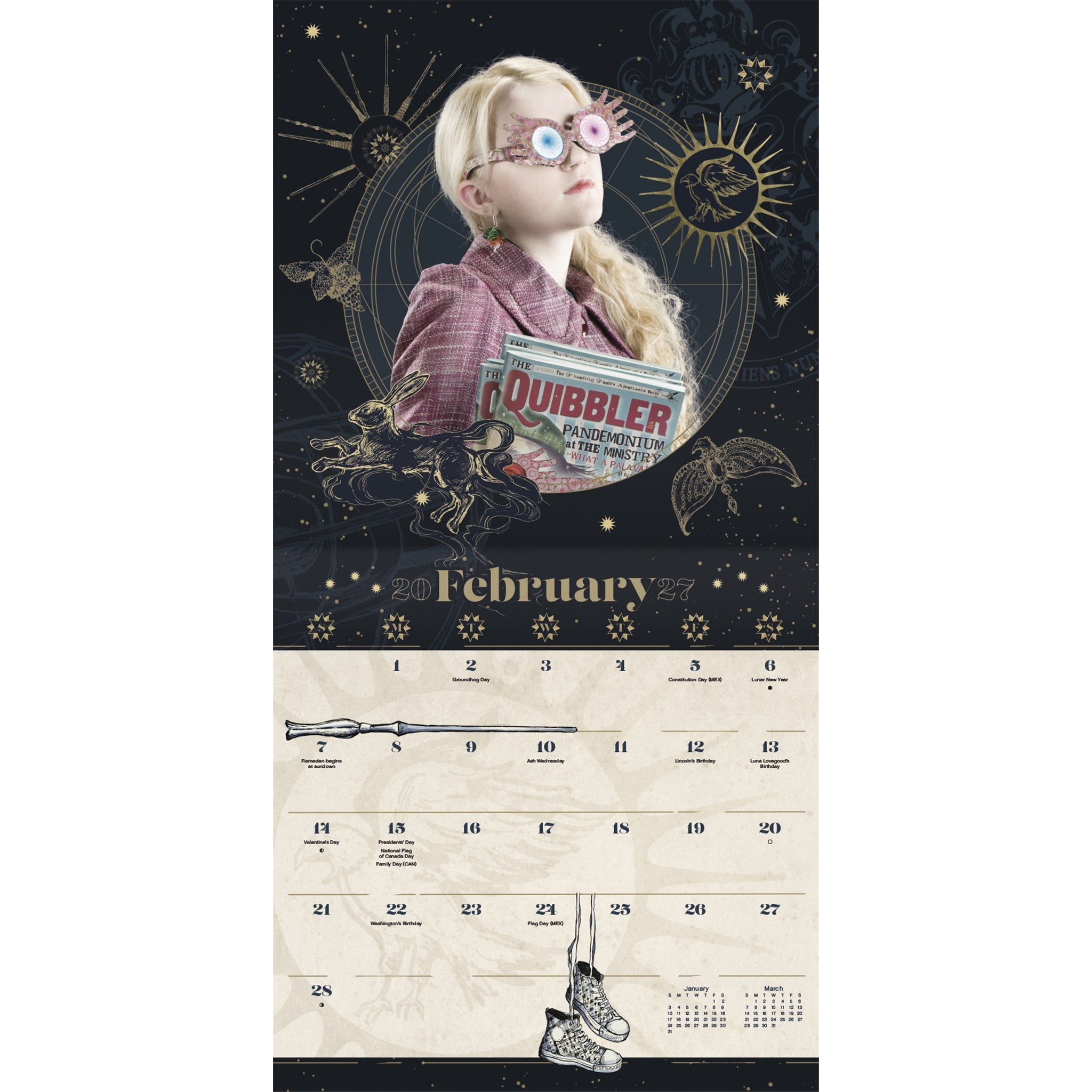 Harry Potter Exclusive with Decal 2027 Wall Calendar