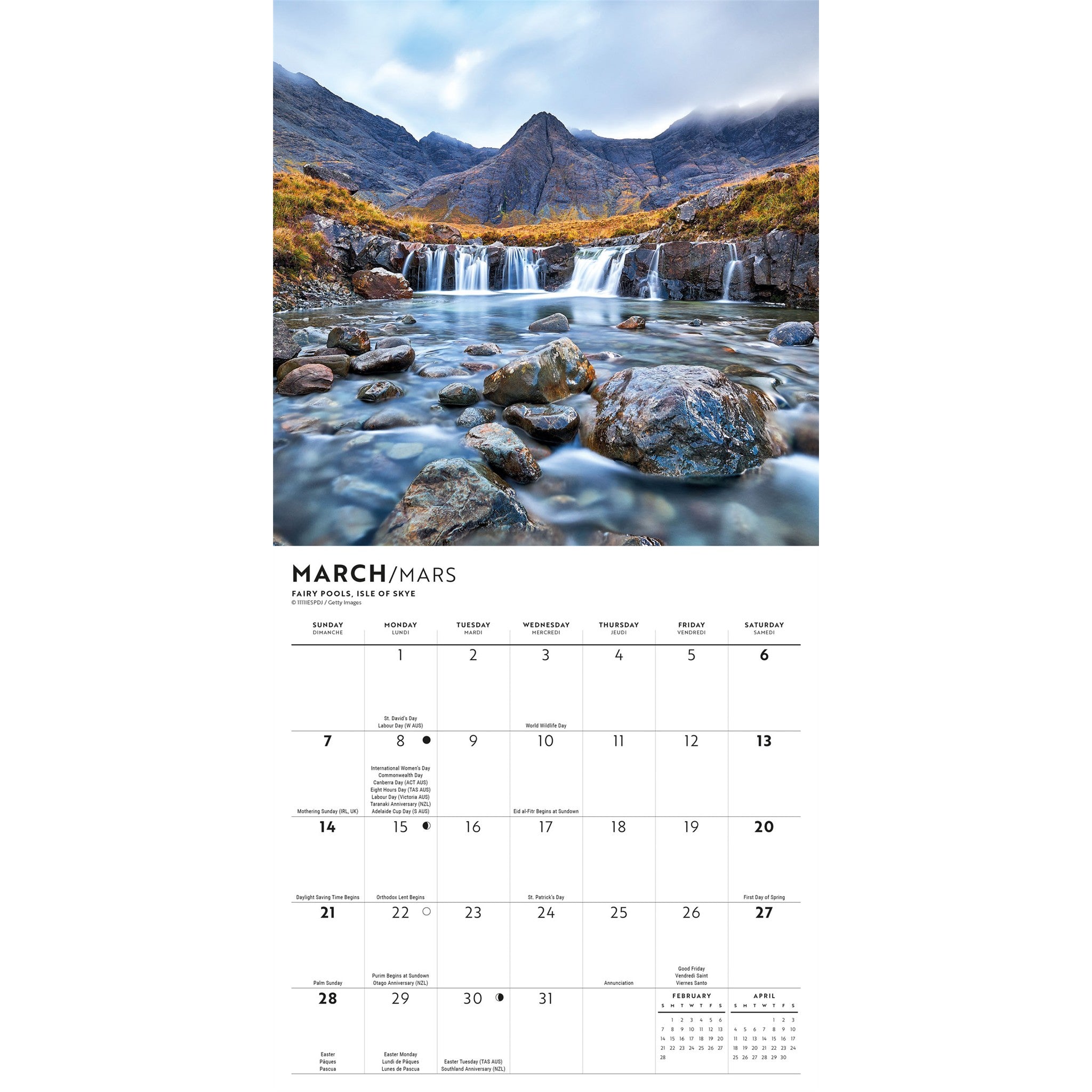 Scotland 2027 Mini Calendar
