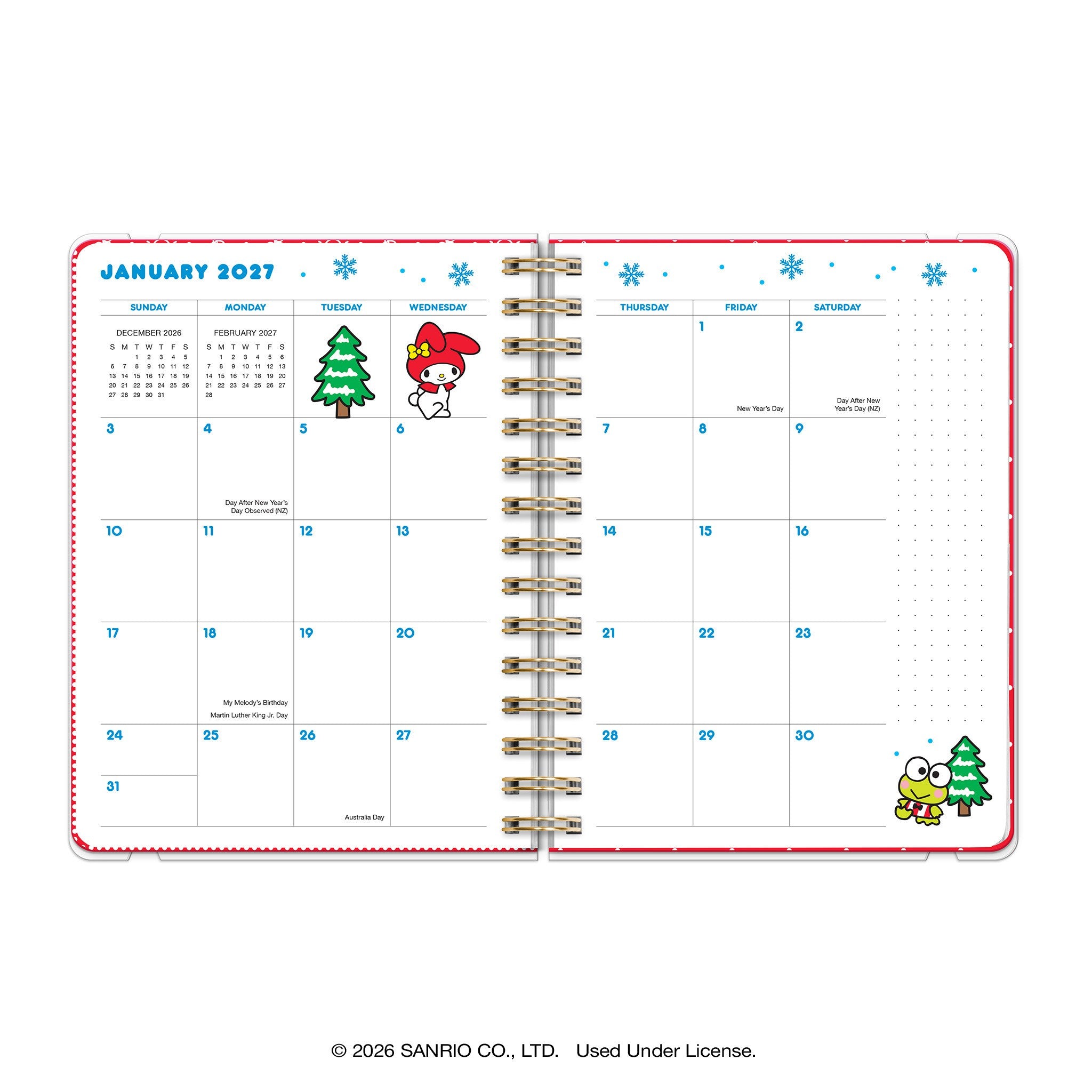 Hello Kitty and Friends Retro 2026-2027 Engagement Calendar