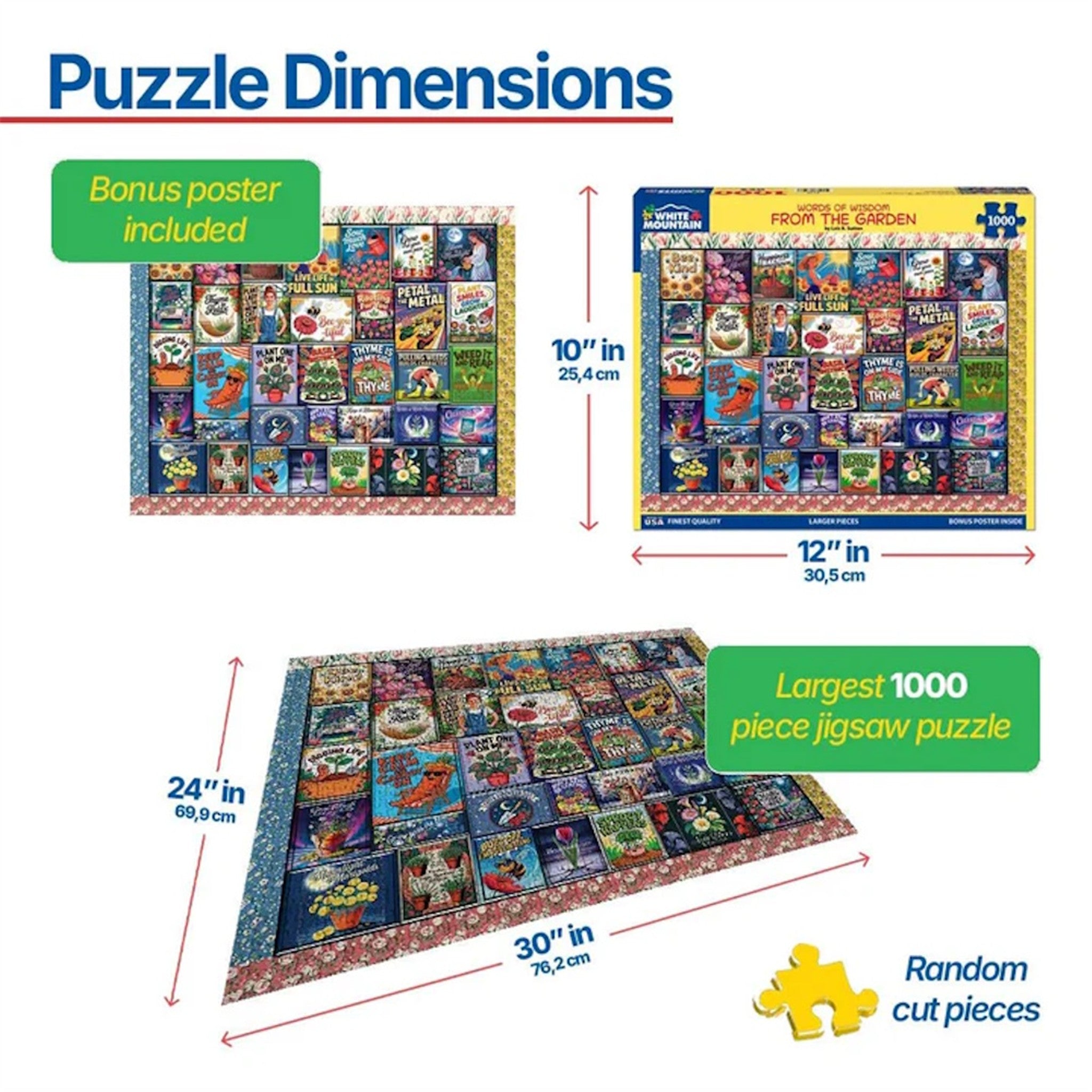 Words of Wisdom From the Garden 1000 Piece Puzzle