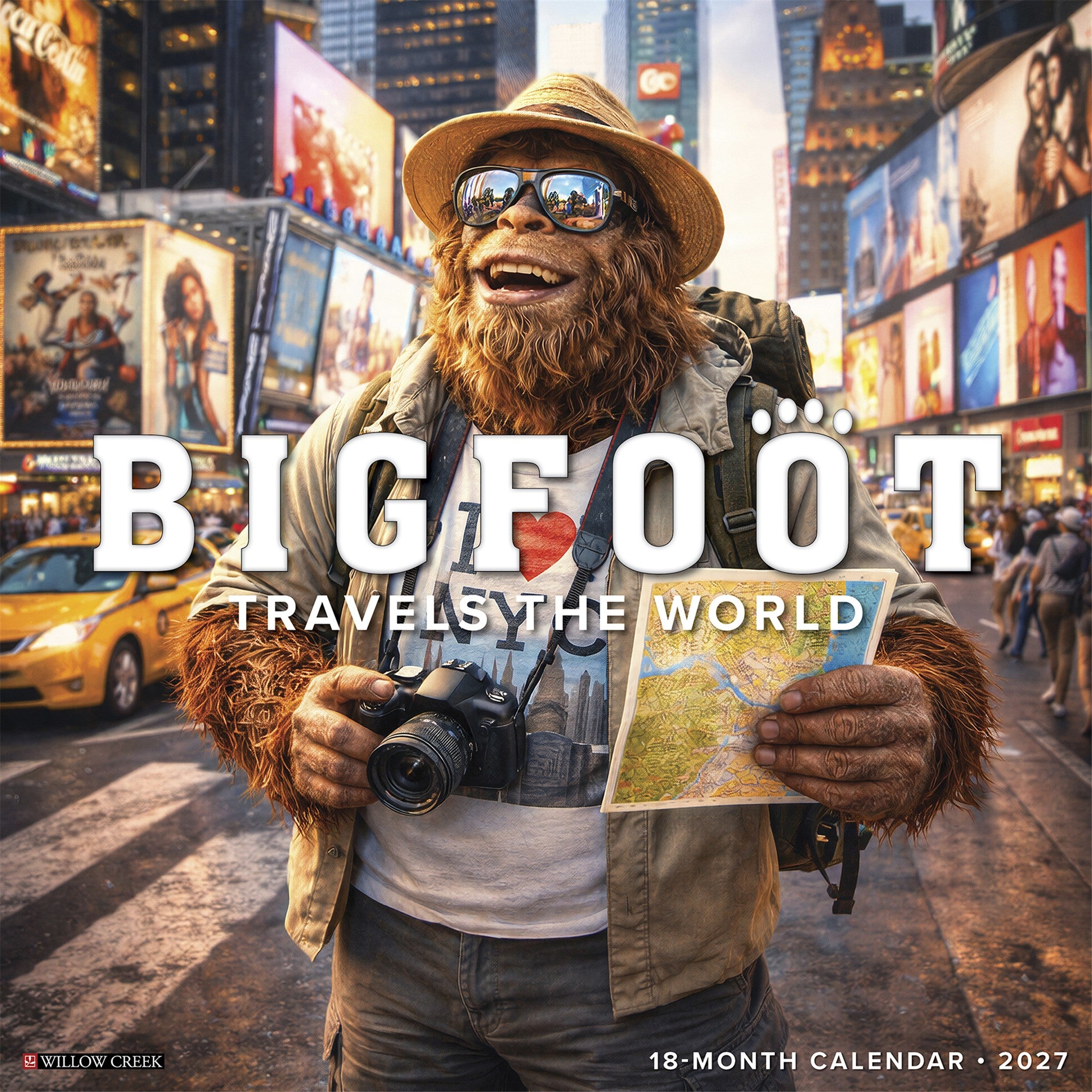 Bigfoot Travels the World 2027 Wall Calendar - Online Only
