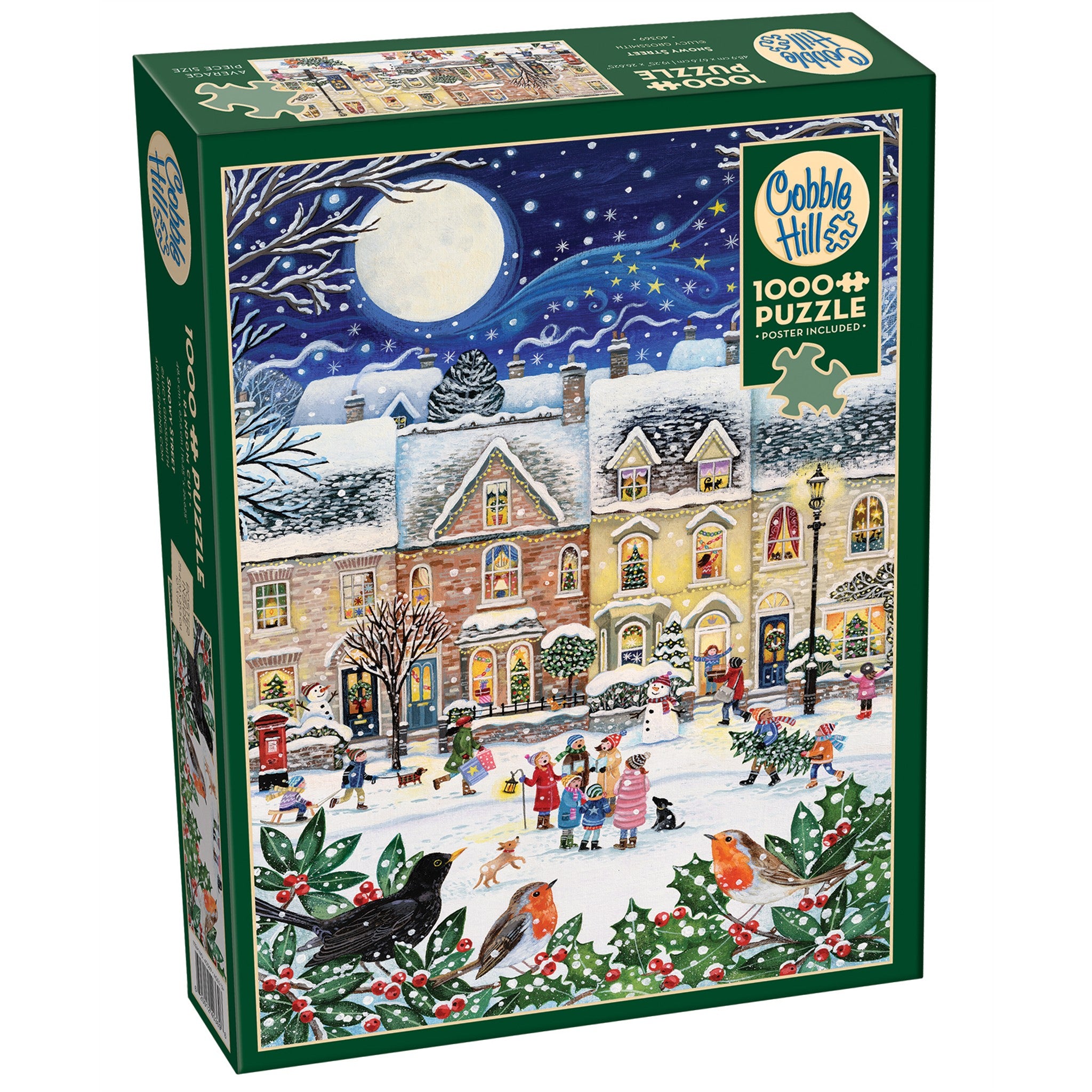 Snowy Street Exclusive 1000 Piece Puzzle
