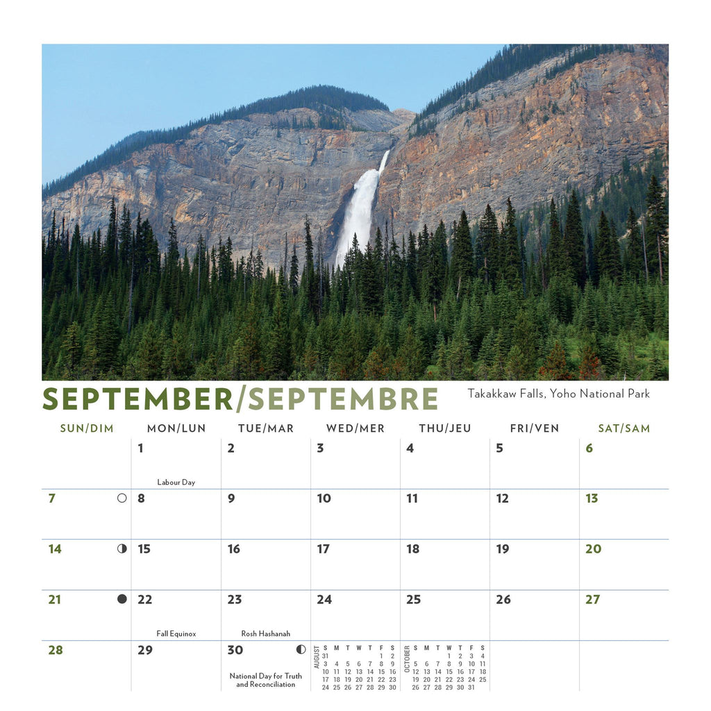 Canadian Rockies Easel 2025 Calendar