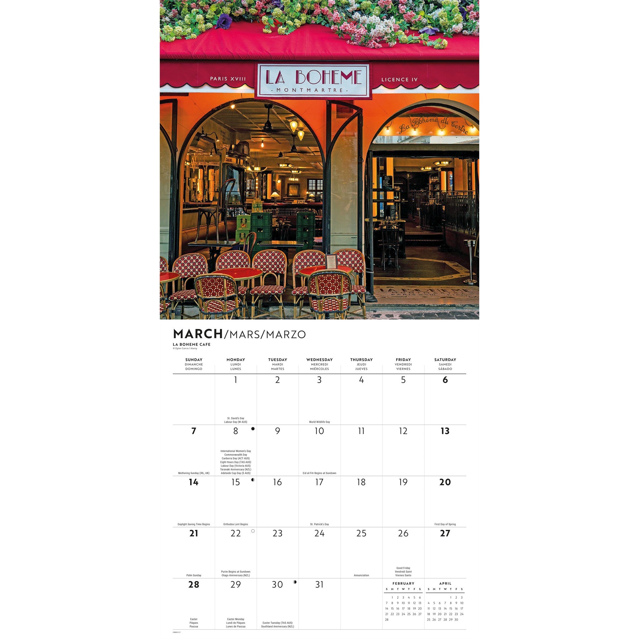 Parisian Lifestyle 2027 Wall Calendar