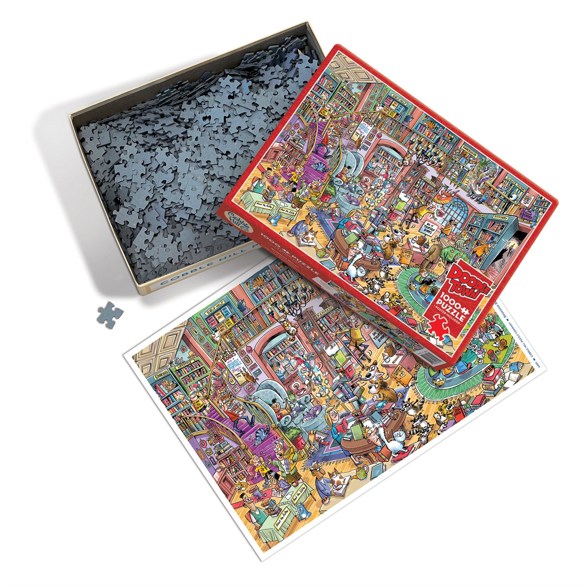 Bookshop Bedlam 1000 Piece Puzzle