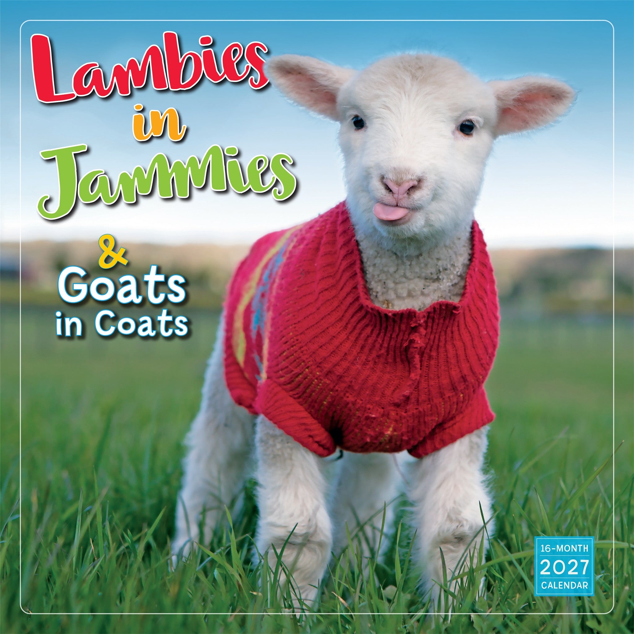 Lambies in Jammies & Goats in Coats 2027 Wall Calendar