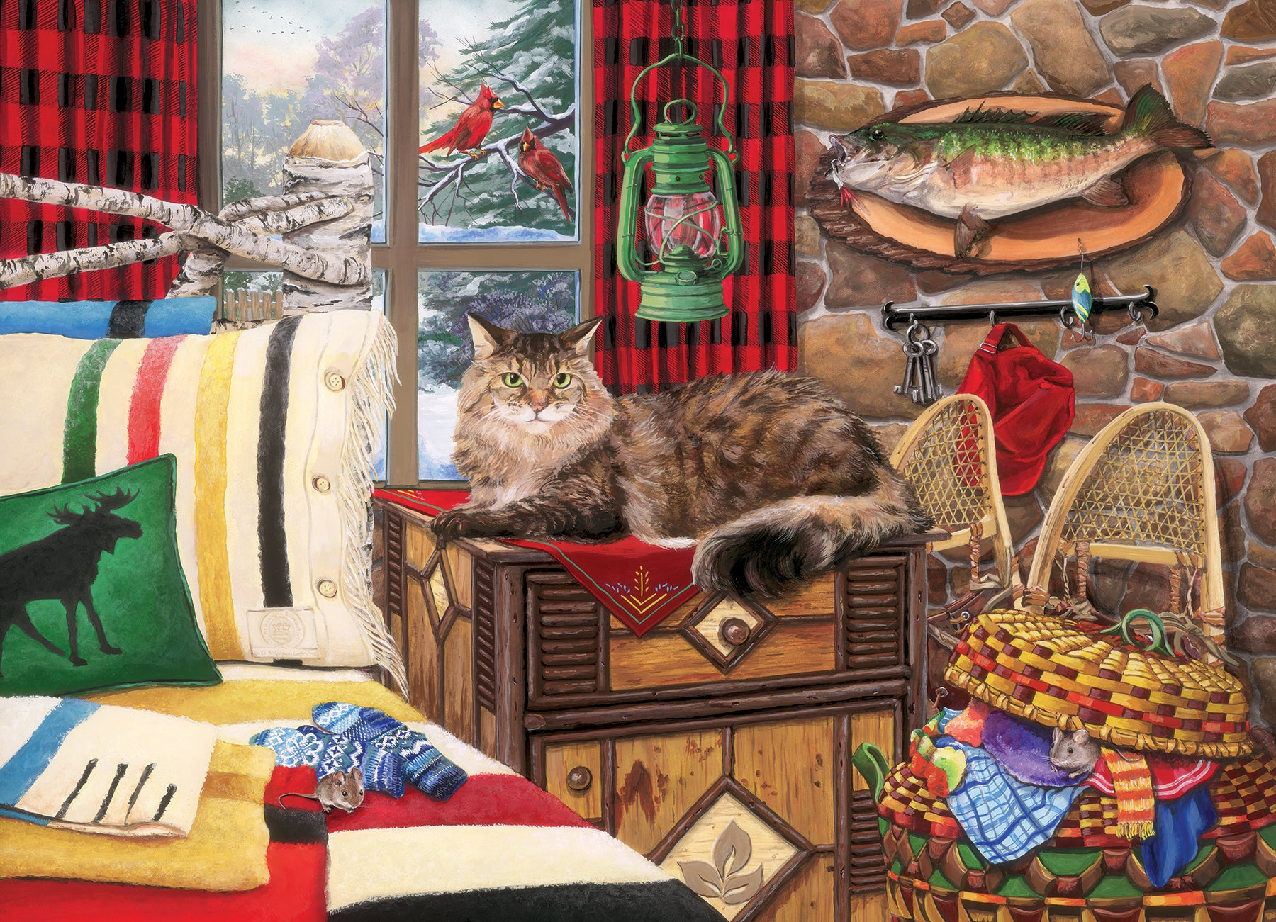Lodge Cat Exclusive 1000 Piece Puzzle