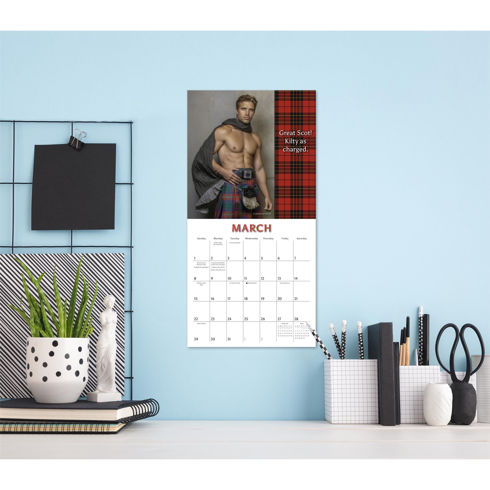 Kilty Pleasures 2026 Mini Calendar