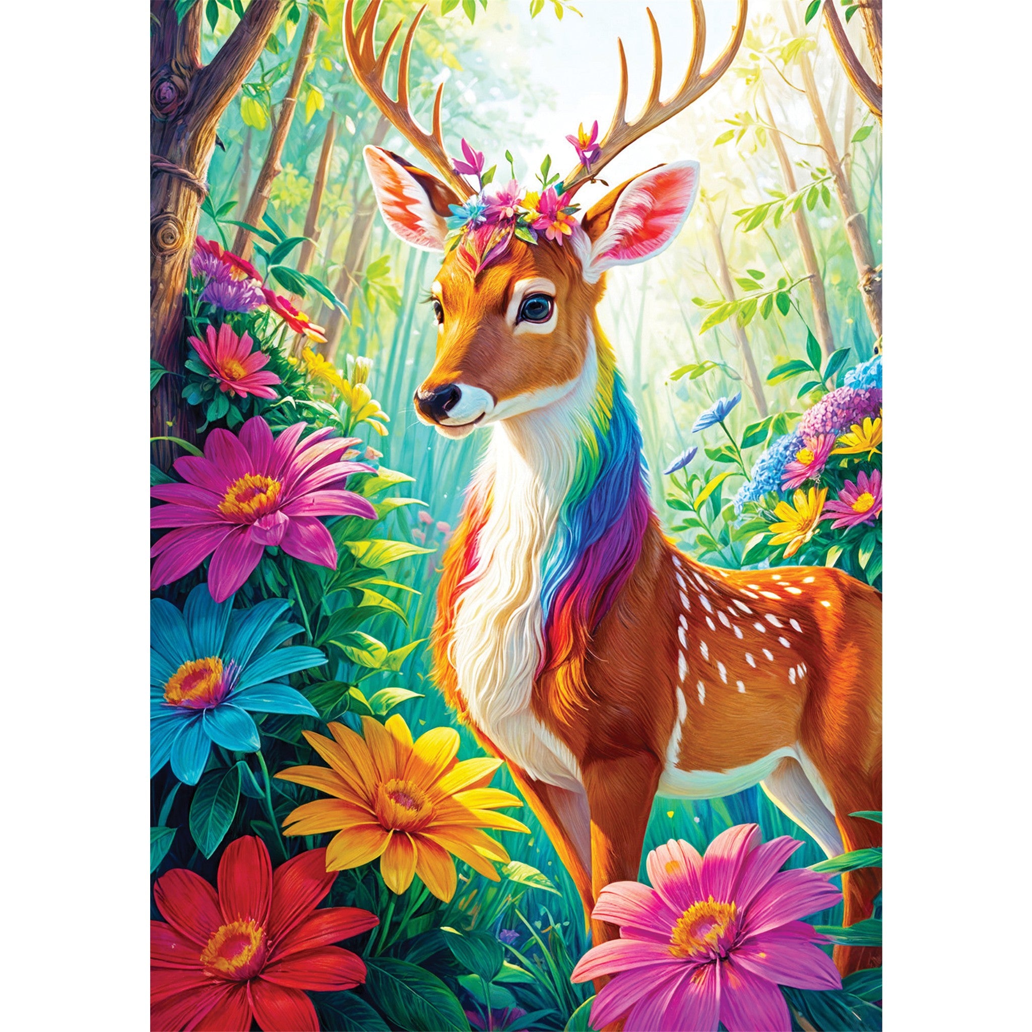 Magical Deer 1000 Piece Puzzle - Online Only