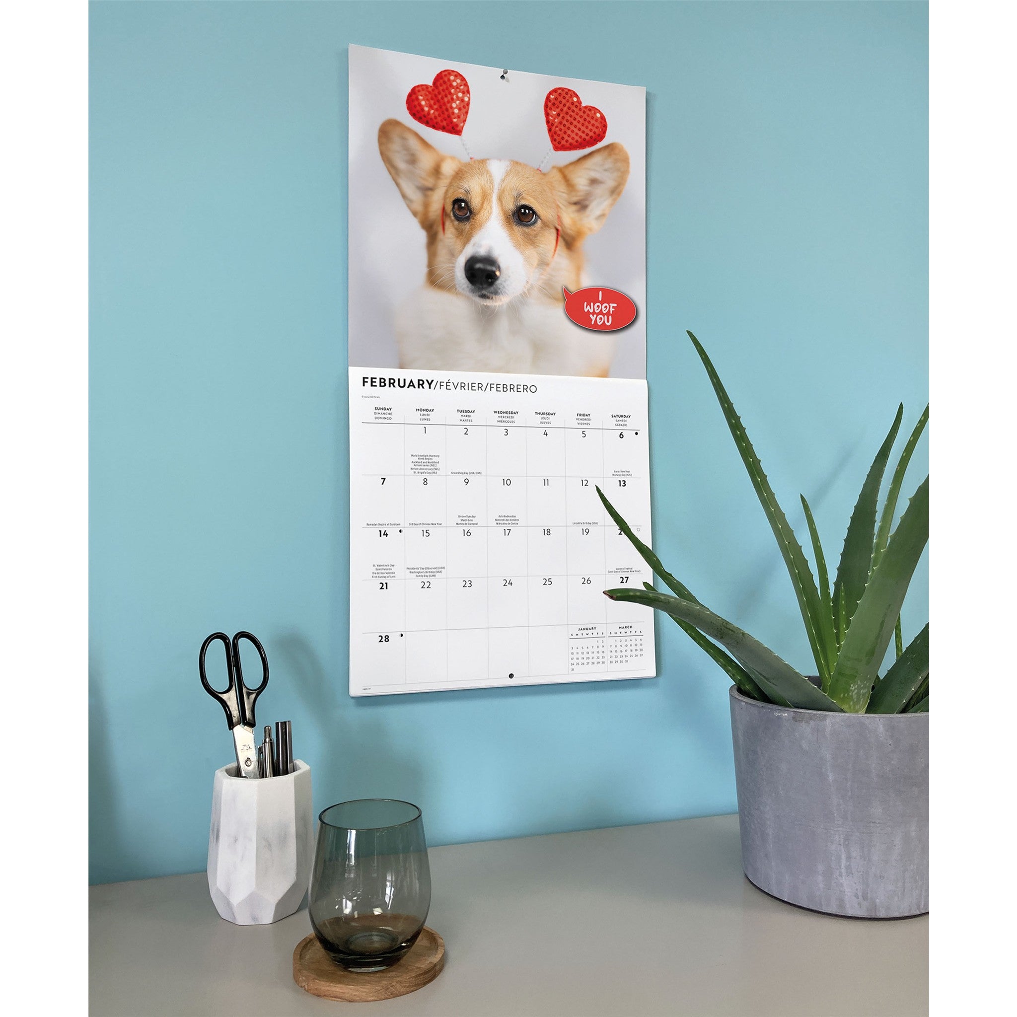 Corgi Capers 2027 Wall Calendar
