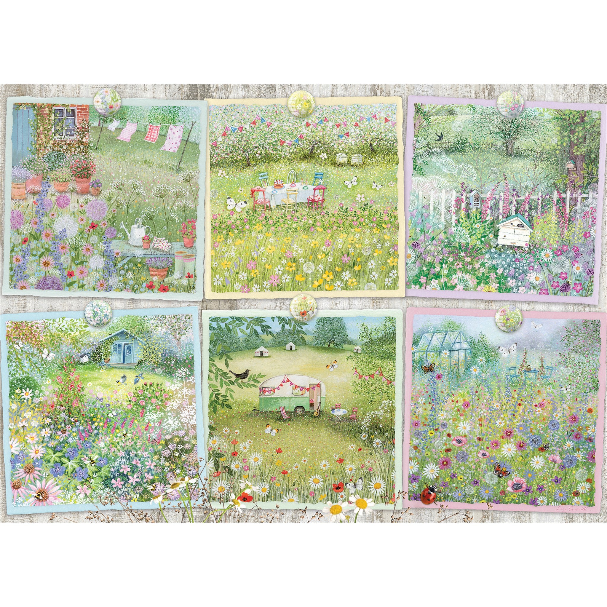 Cottage Gardens 1000 Piece Puzzle - Online Only
