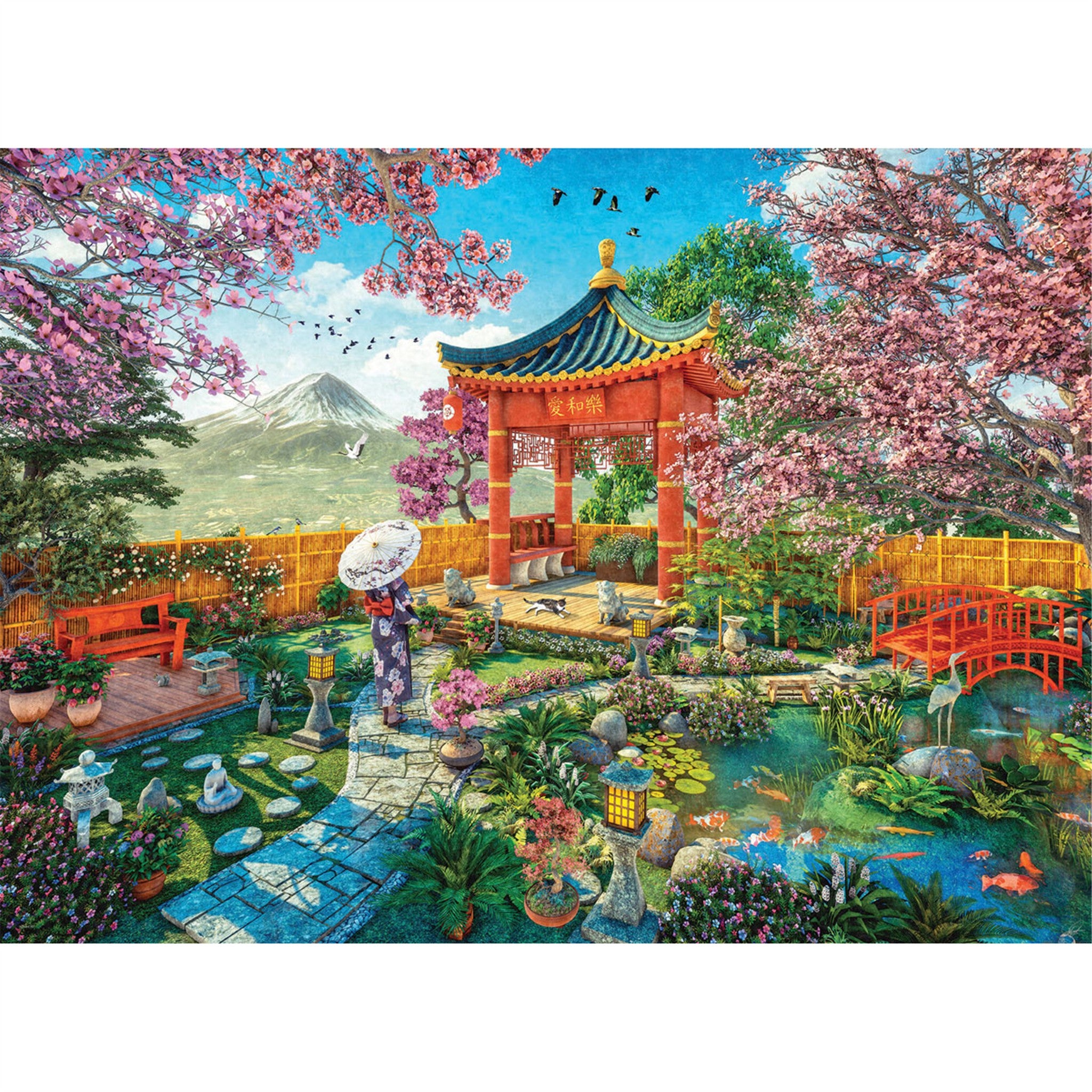Japanese Spring Garden 1000 Piece Puzzle - Online Only