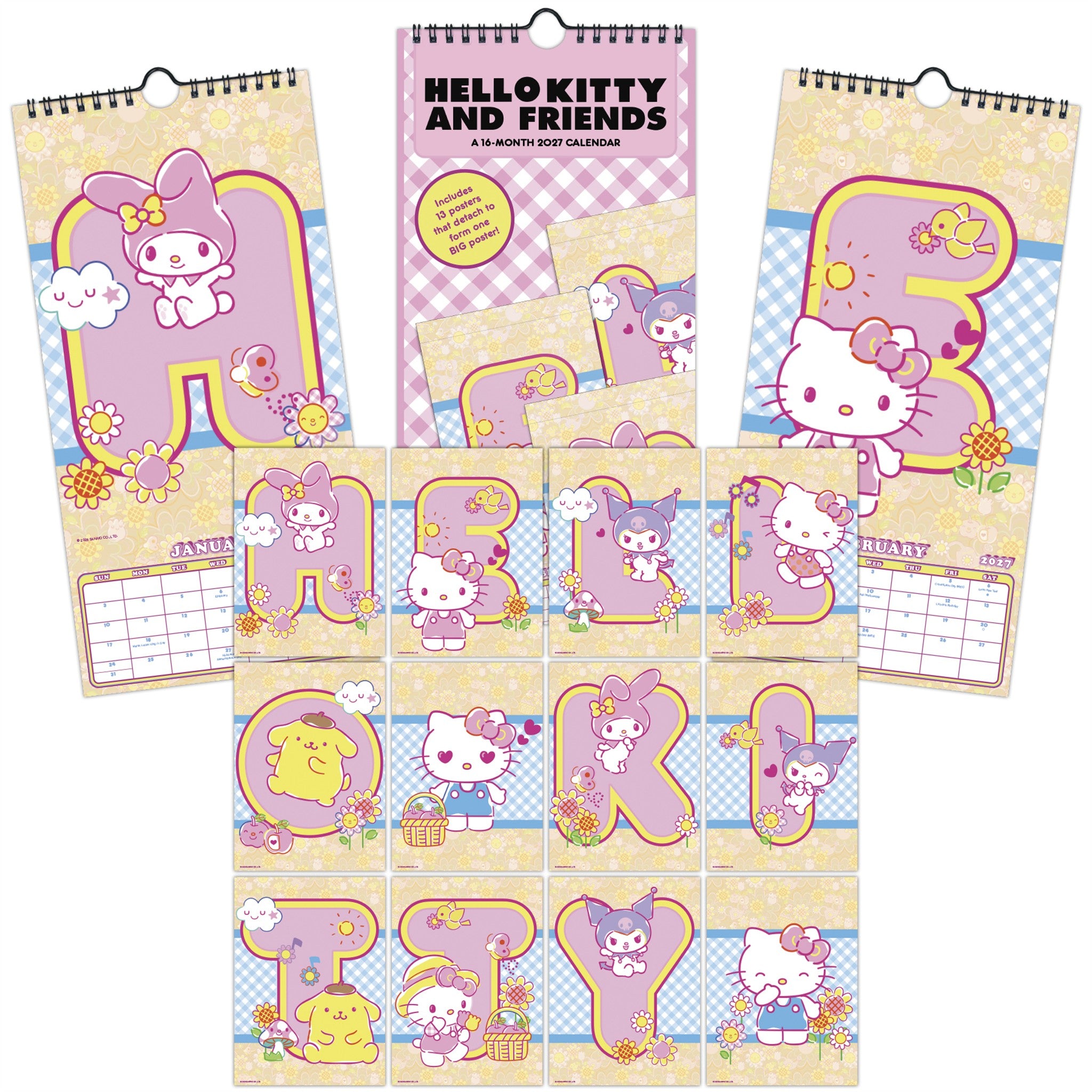 Hello Kitty and Friends 2027 Slim Calendar