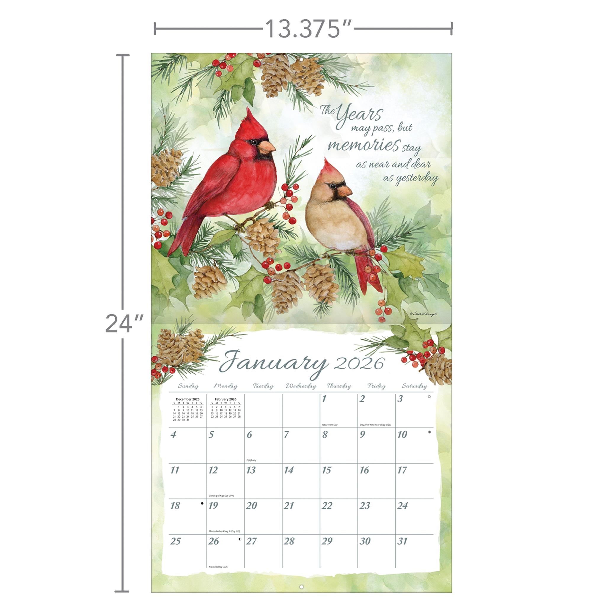 A Year Of Remembrance 2026 Deluxe Wall Calendar - Online Exclusive