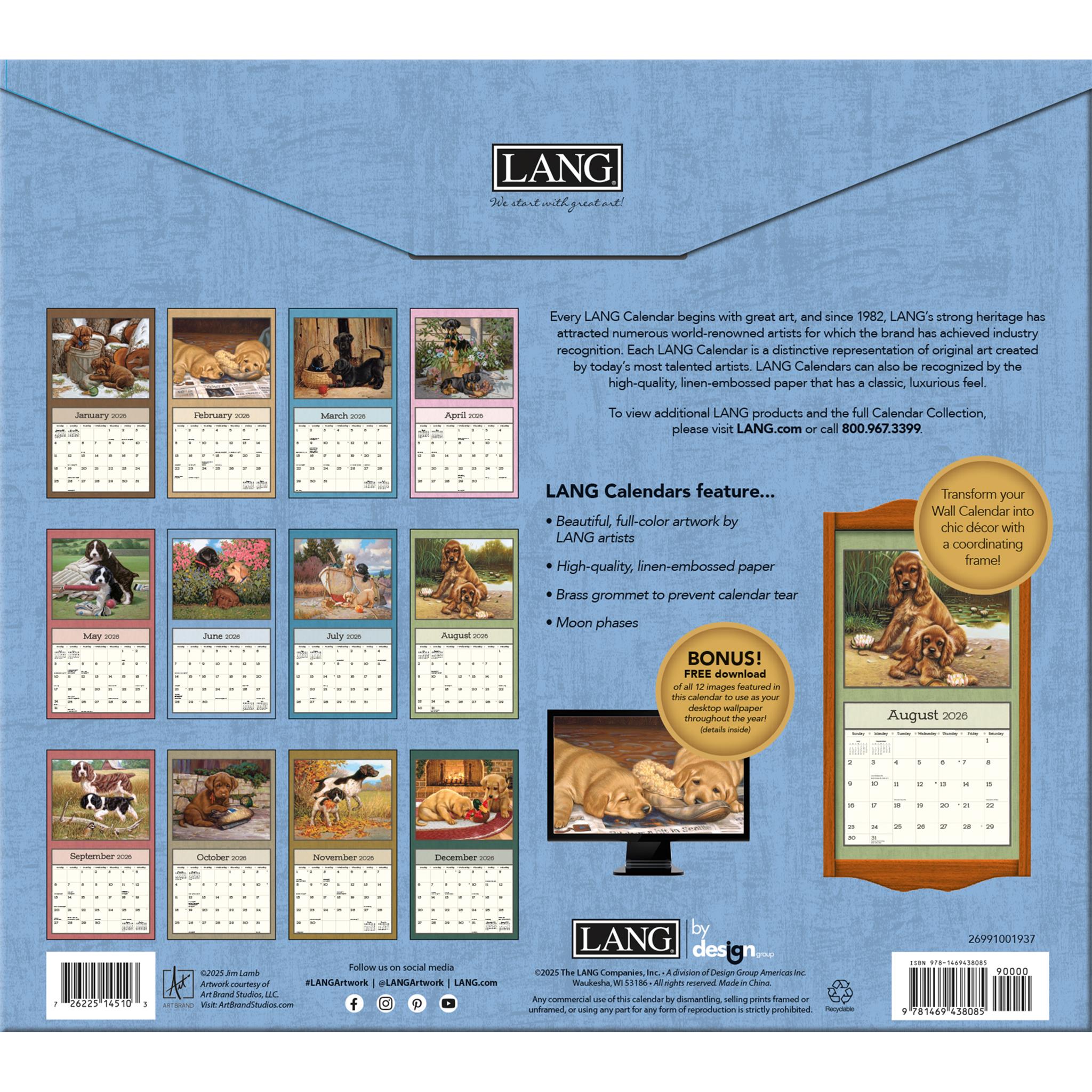 Puppy 2026 Wall Calendar - Online Only