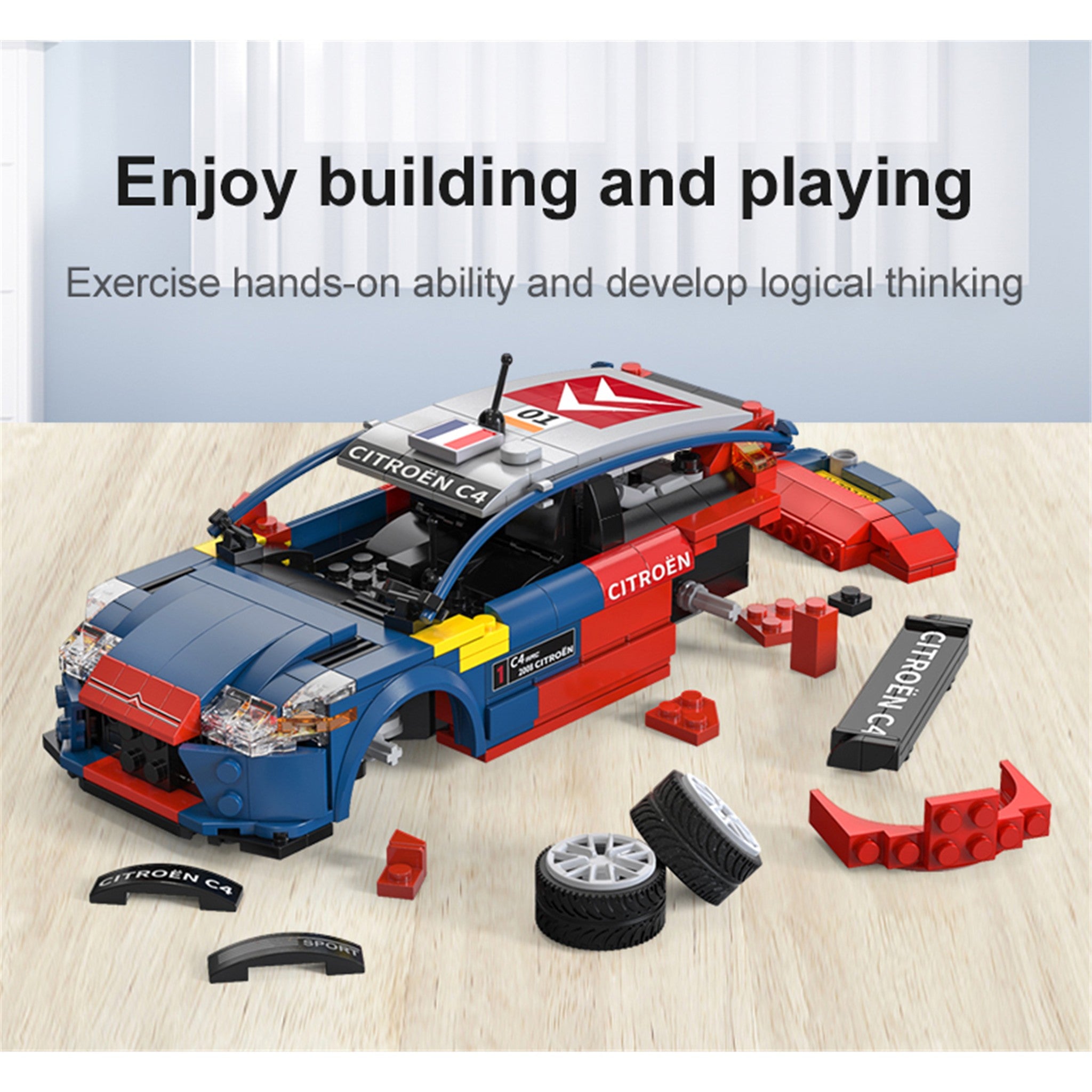2008 Citroen C4 WRC 329 Pieces with Remote Control