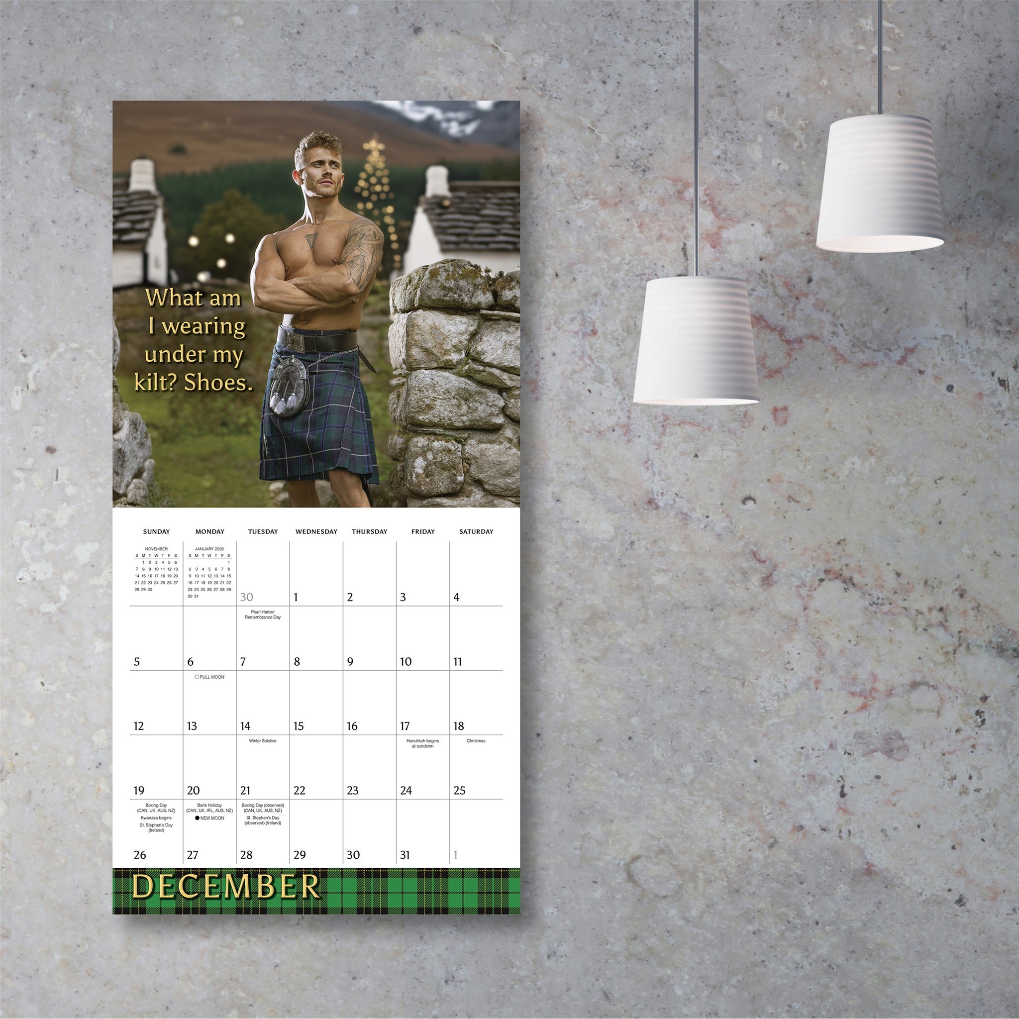 Kilty Pleasures 2027 Wall Calendar