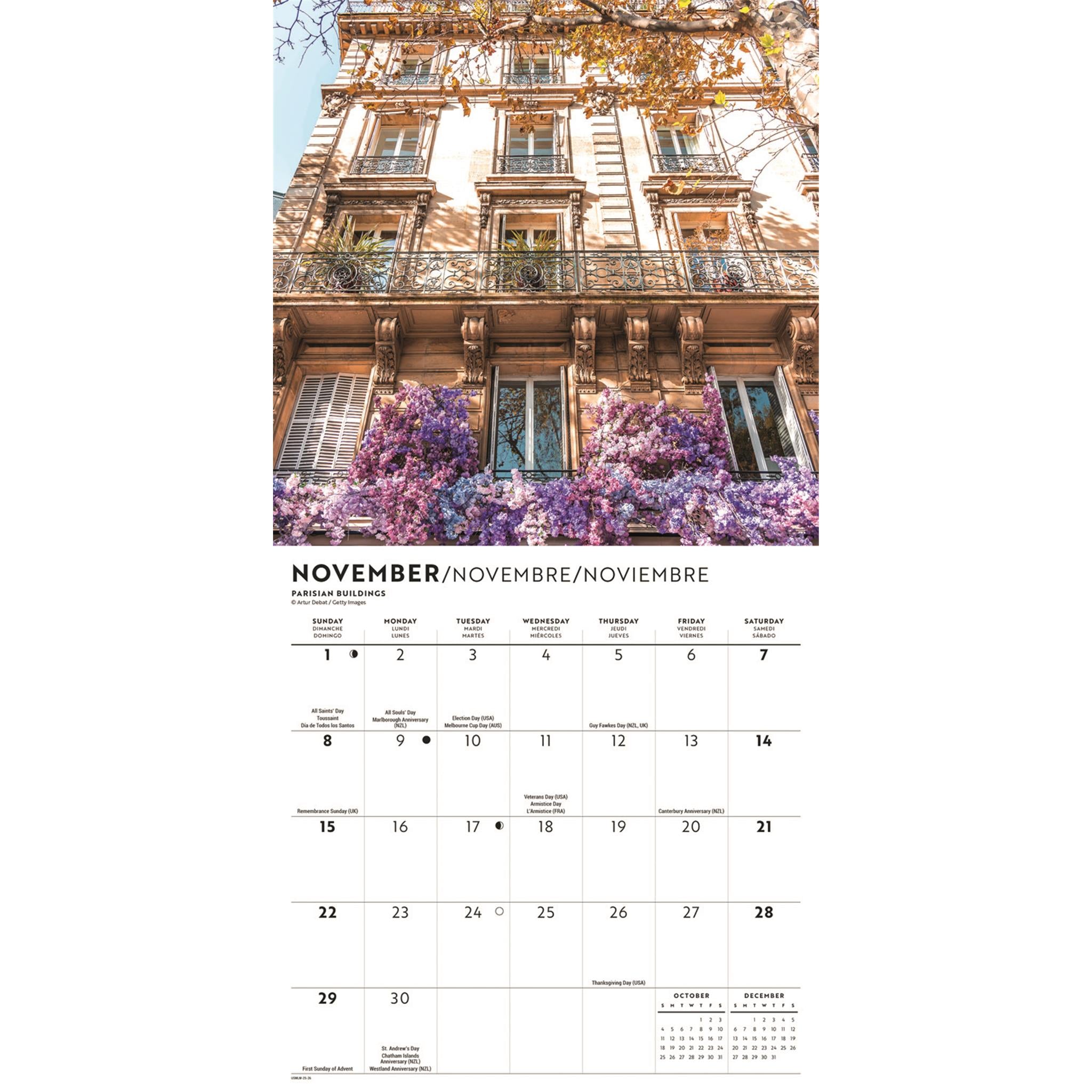 Parisian Lifestyle 2026 Mini Calendar