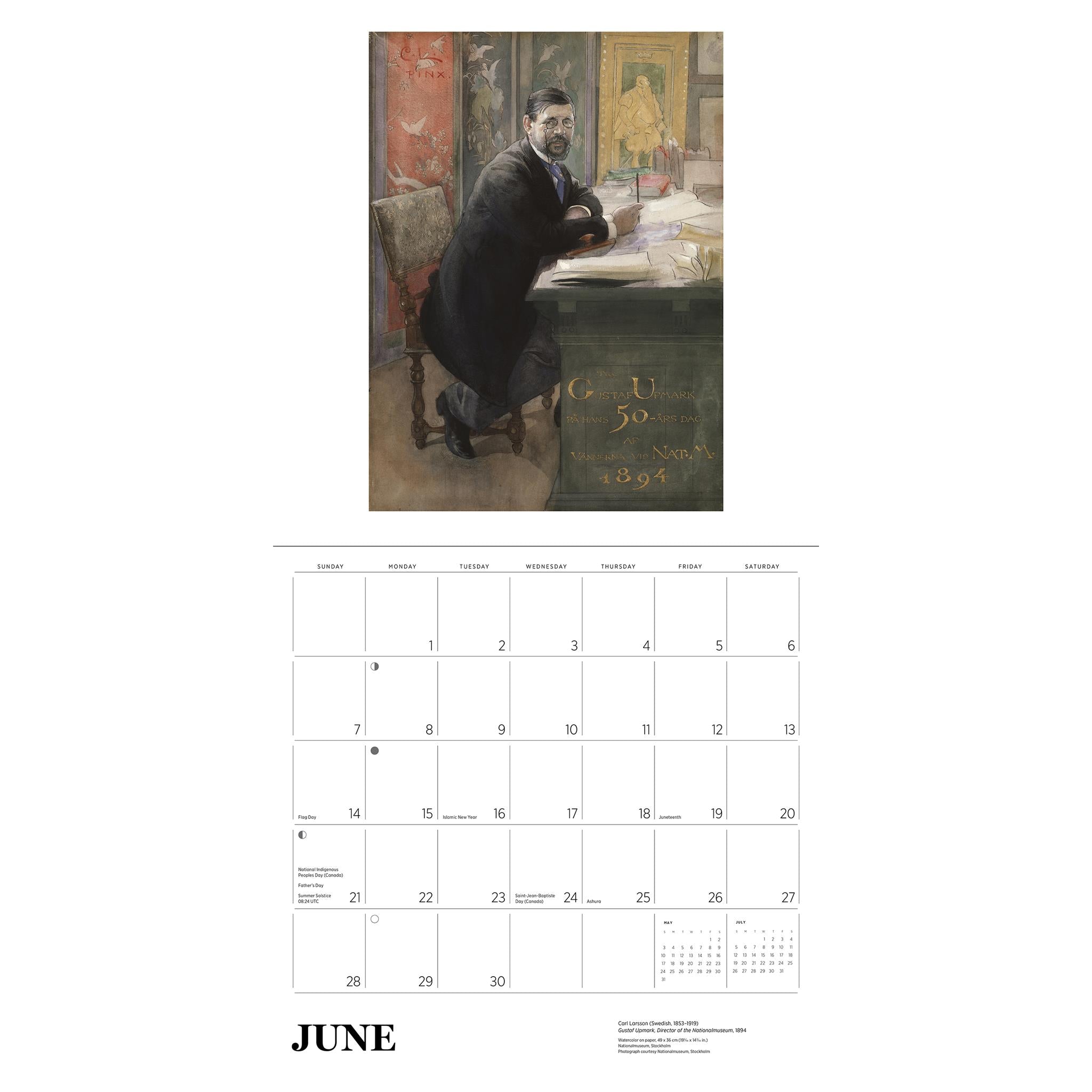Carl Larsson 2026 Wall Calendar - Online Only