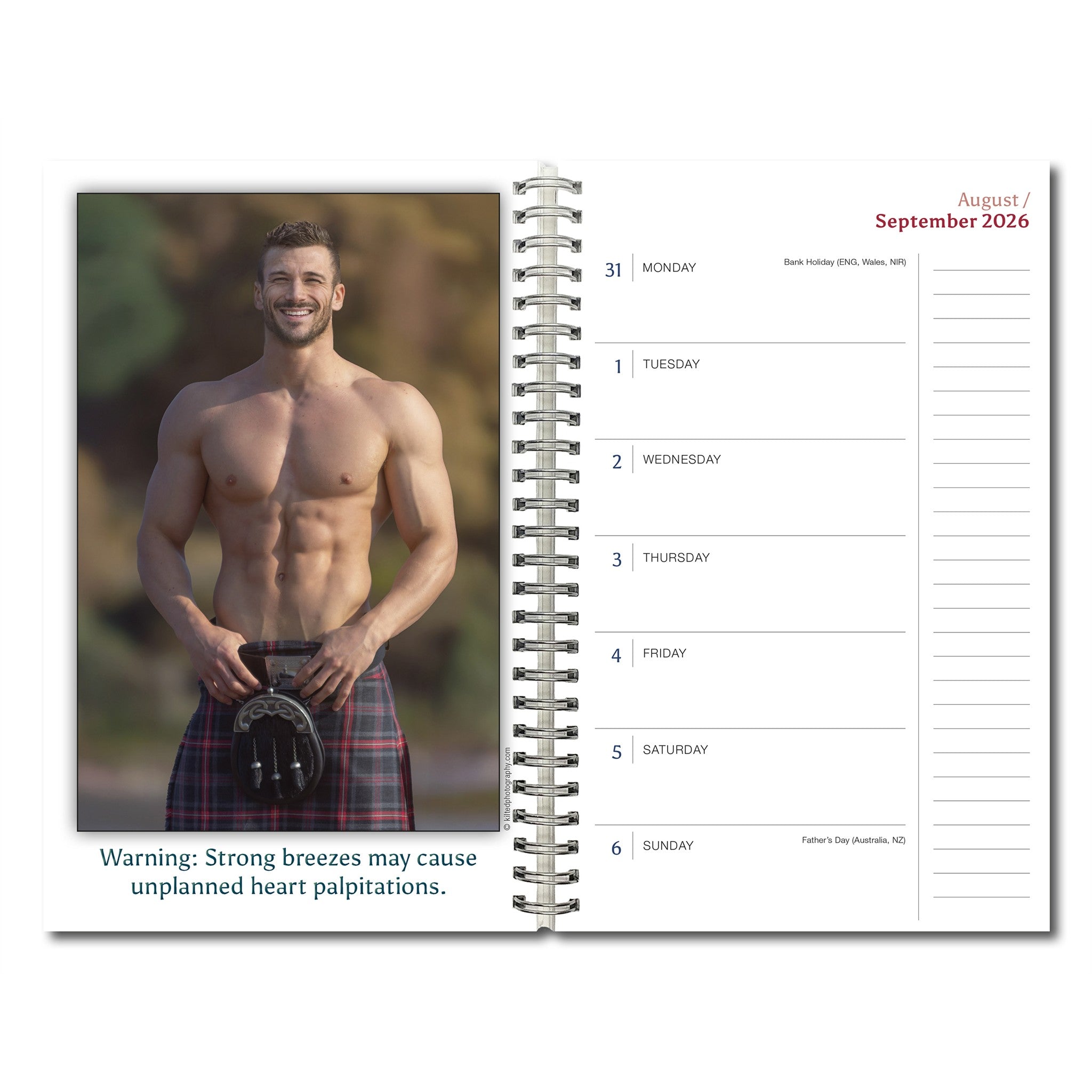 Kilty Pleasures 2027 Engagement Calendar