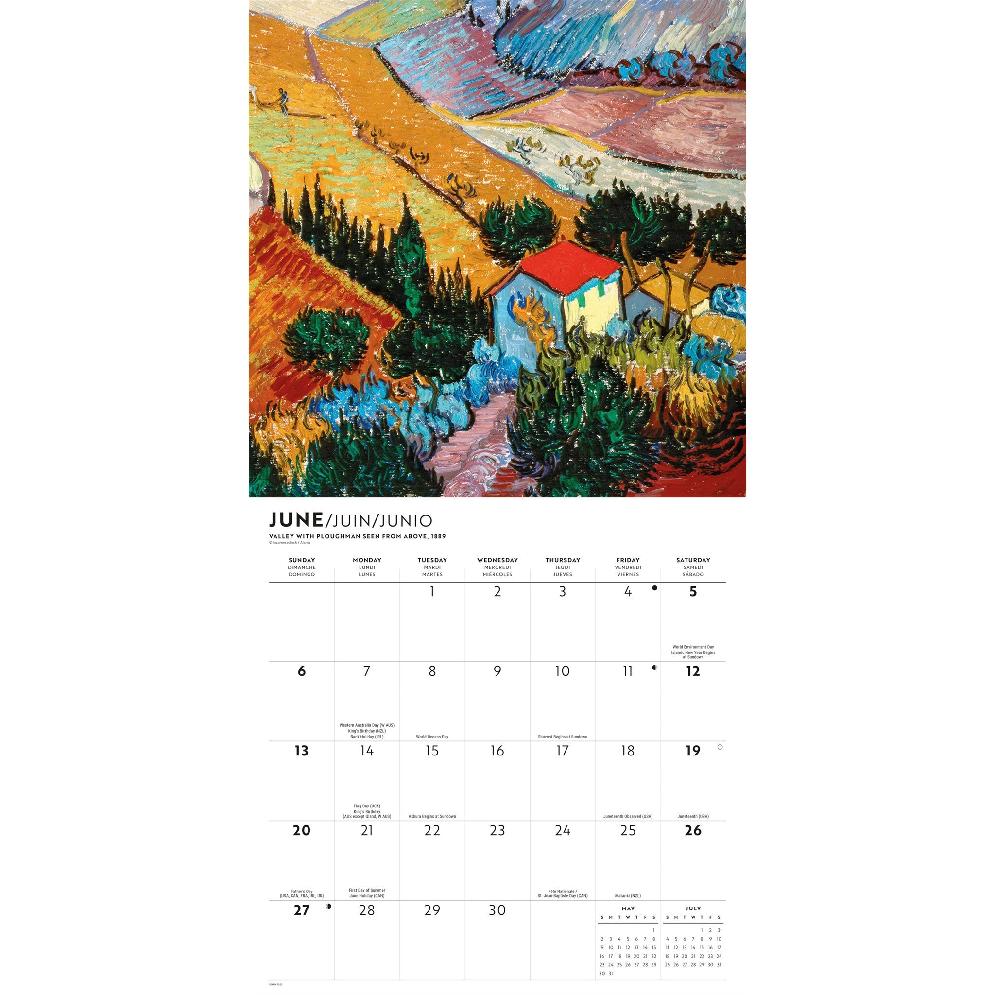 Van Gogh 2027 Wall Calendar