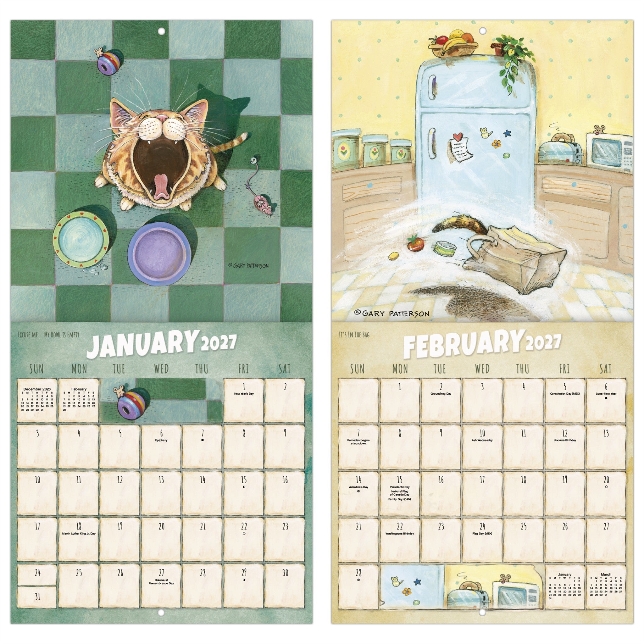 Gary Patterson - Cats 2027 Mini Calendar