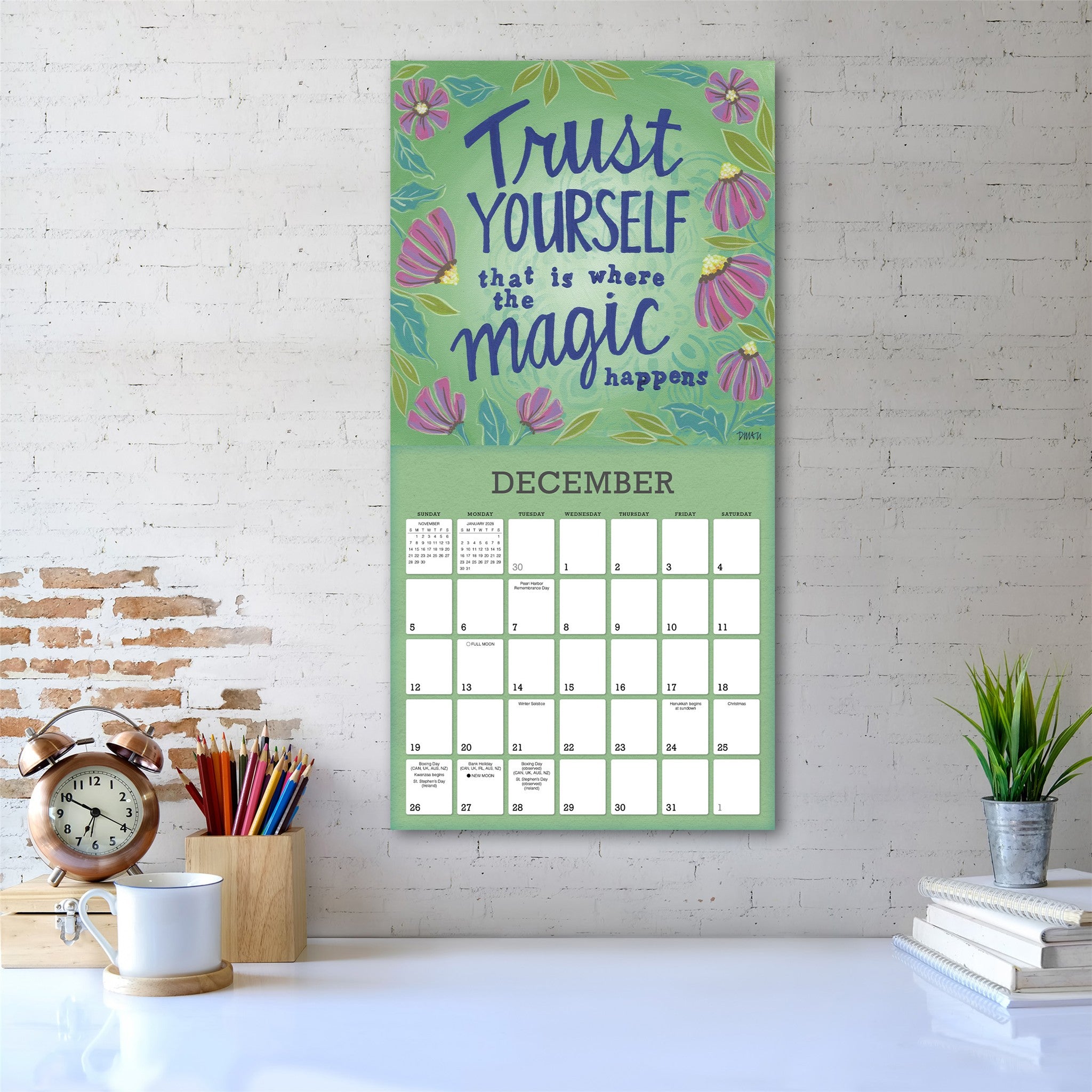 A Year of Hope and Inspiration 2027 Wall Calendar