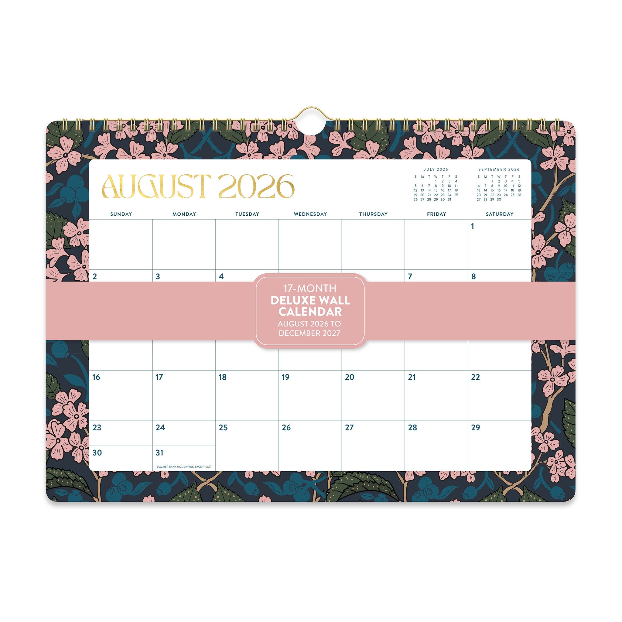 Secret Garden 2026-2027 Wall Calendar